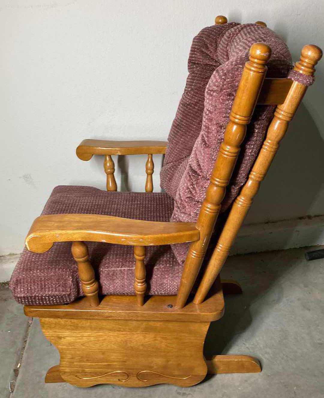 Photo 1 of BEST CHAIRS INC WOOD GLIDE ROCKING CHAIR 28” X 29” H39”