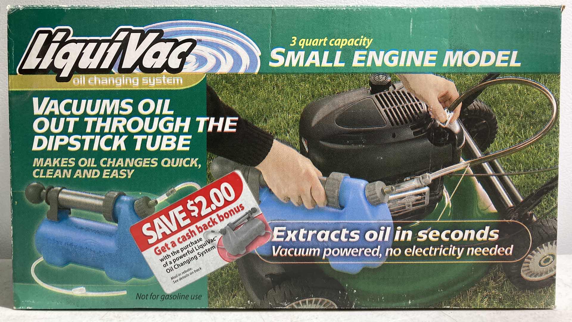 Photo 1 of LIQUI-VAC SMALL ENGINE MODEL OIL VACUUM 3QT