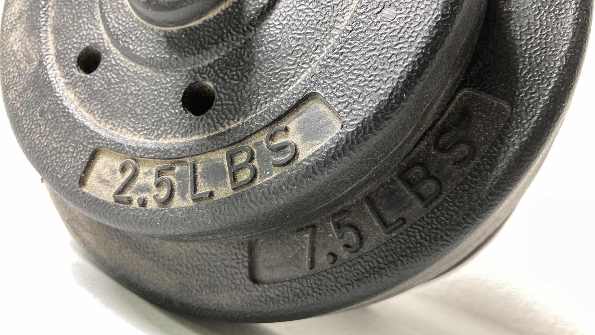 Photo 1 of DUMBBELL BARS W 2.5LB (4) & 7.5LB (4) WEIGHTS