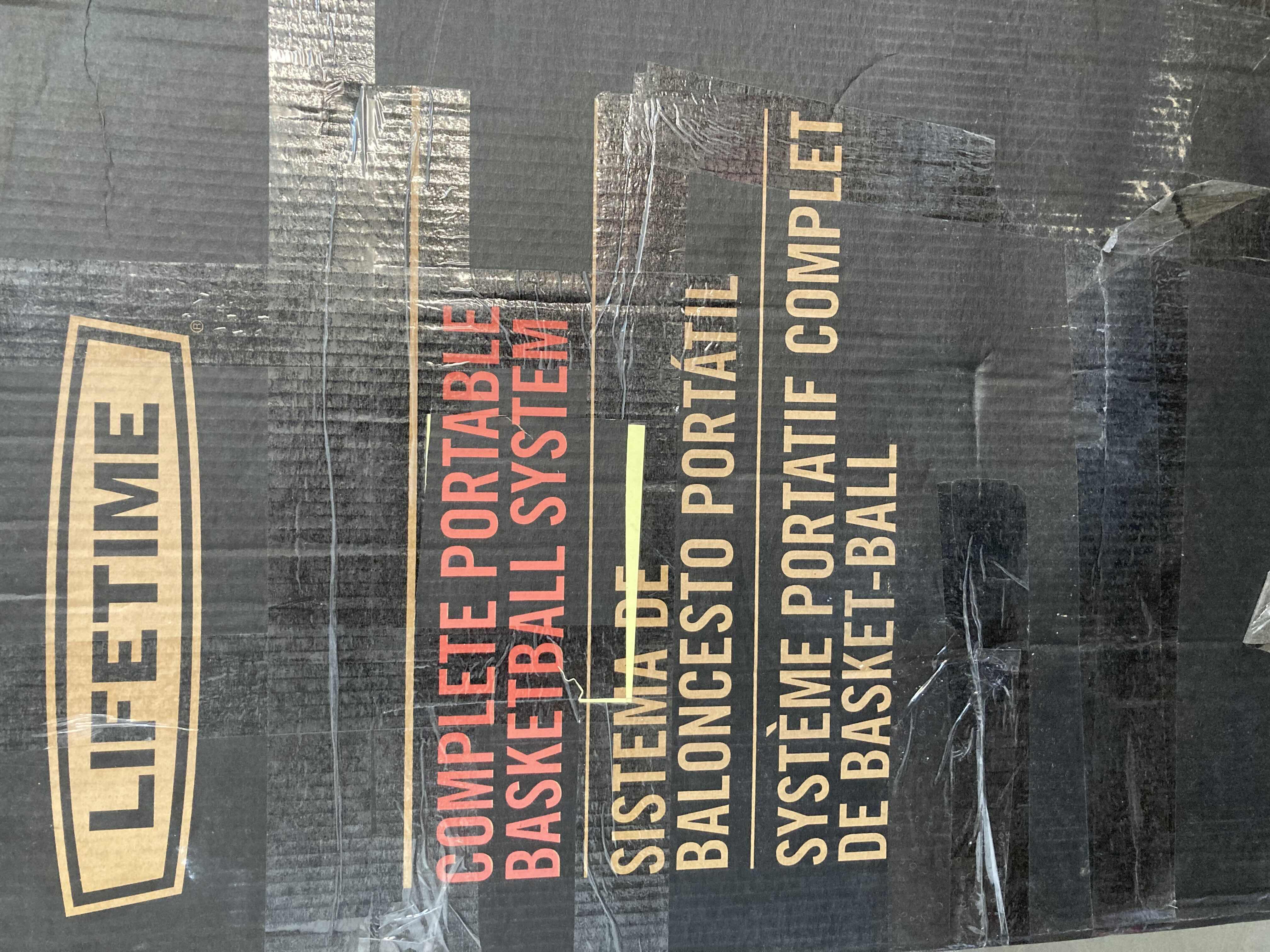 Photo 1 of NEW LIFETIME 54” STEEL FRAME SHATTERPROOF BACKBOARD COMPLETE PORTABLE BASKETBALL HOOP SYSTEM MODEL 90631