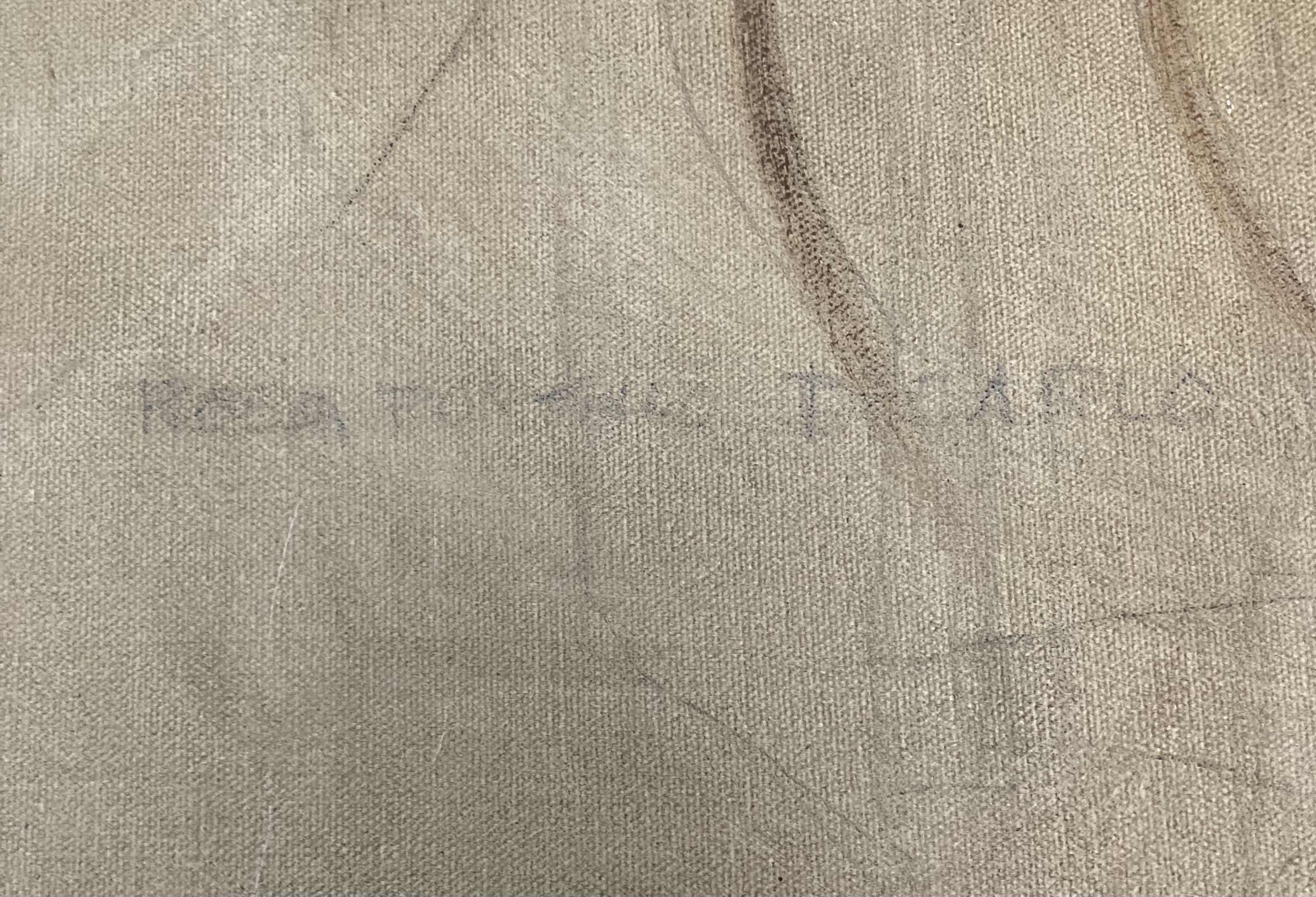 Photo 1 of NATIVE AMERICAN PORTRAIT UNFINISHED PAINTING FRAMED ARTWORK SIGNED BY ROSA POMTILLO DICARIO 25.25” X 31”