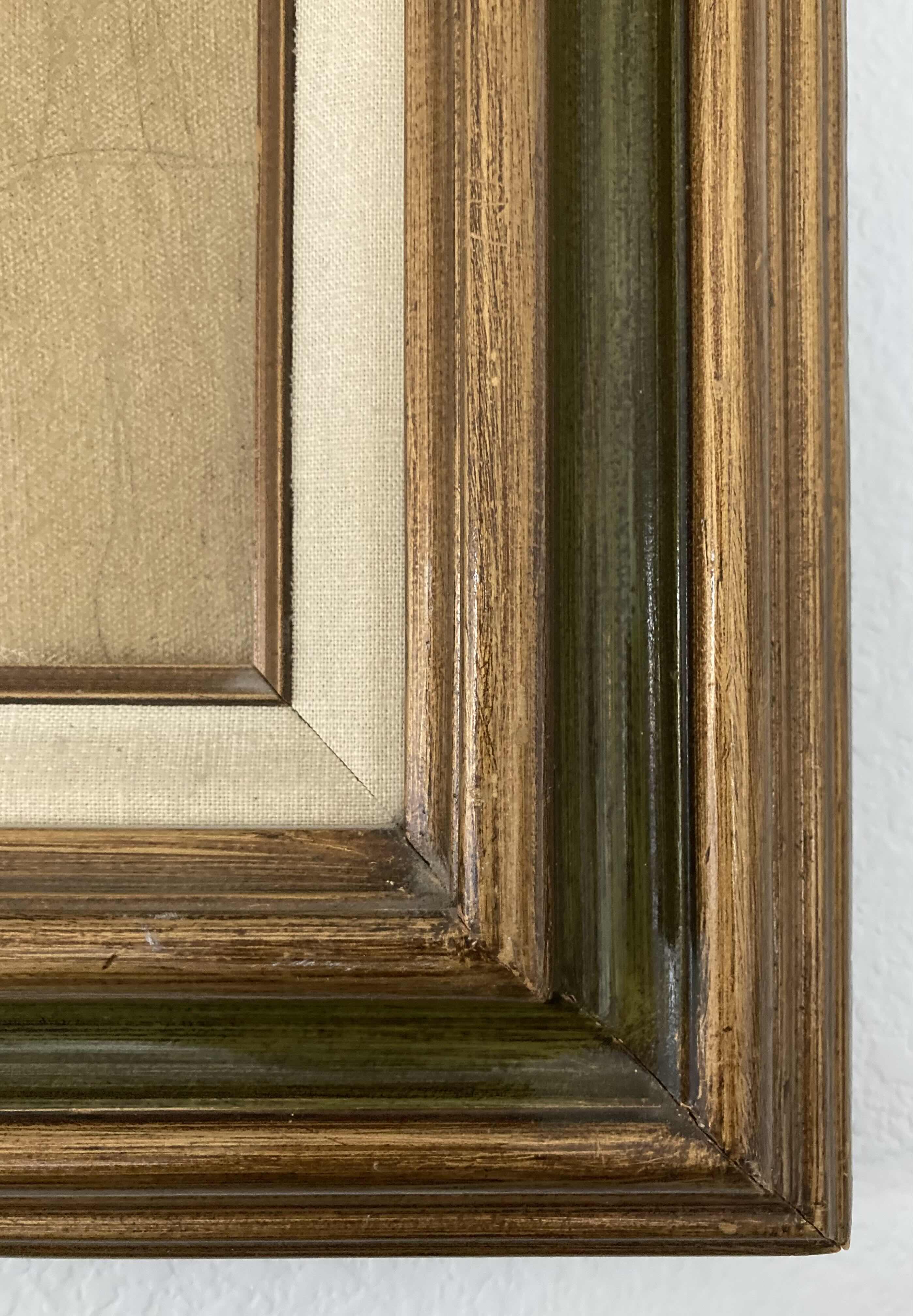 Photo 1 of NATIVE AMERICAN PORTRAIT UNFINISHED PAINTING FRAMED ARTWORK SIGNED BY ROSA POMTILLO DICARIO 25.25” X 31”