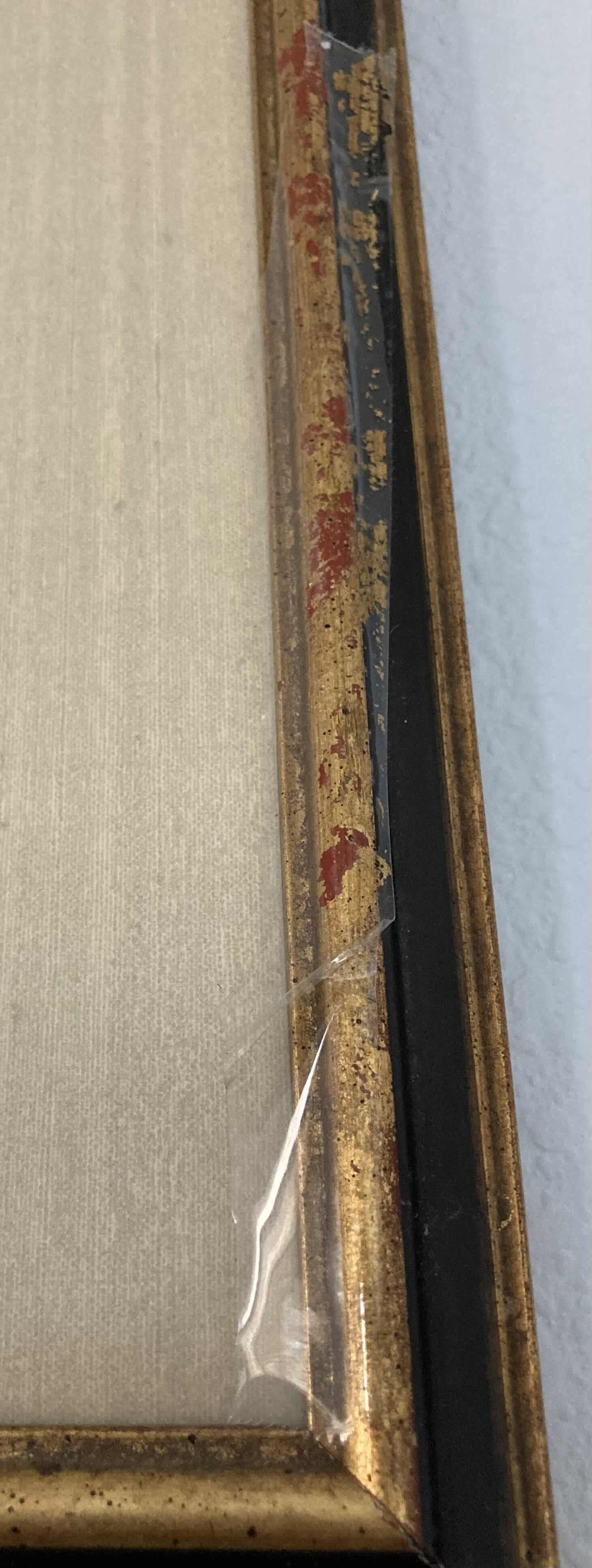 Photo 1 of SILK FLOWER & PEACOCK FRAMED ARTWORK 14.25” X 24.25”