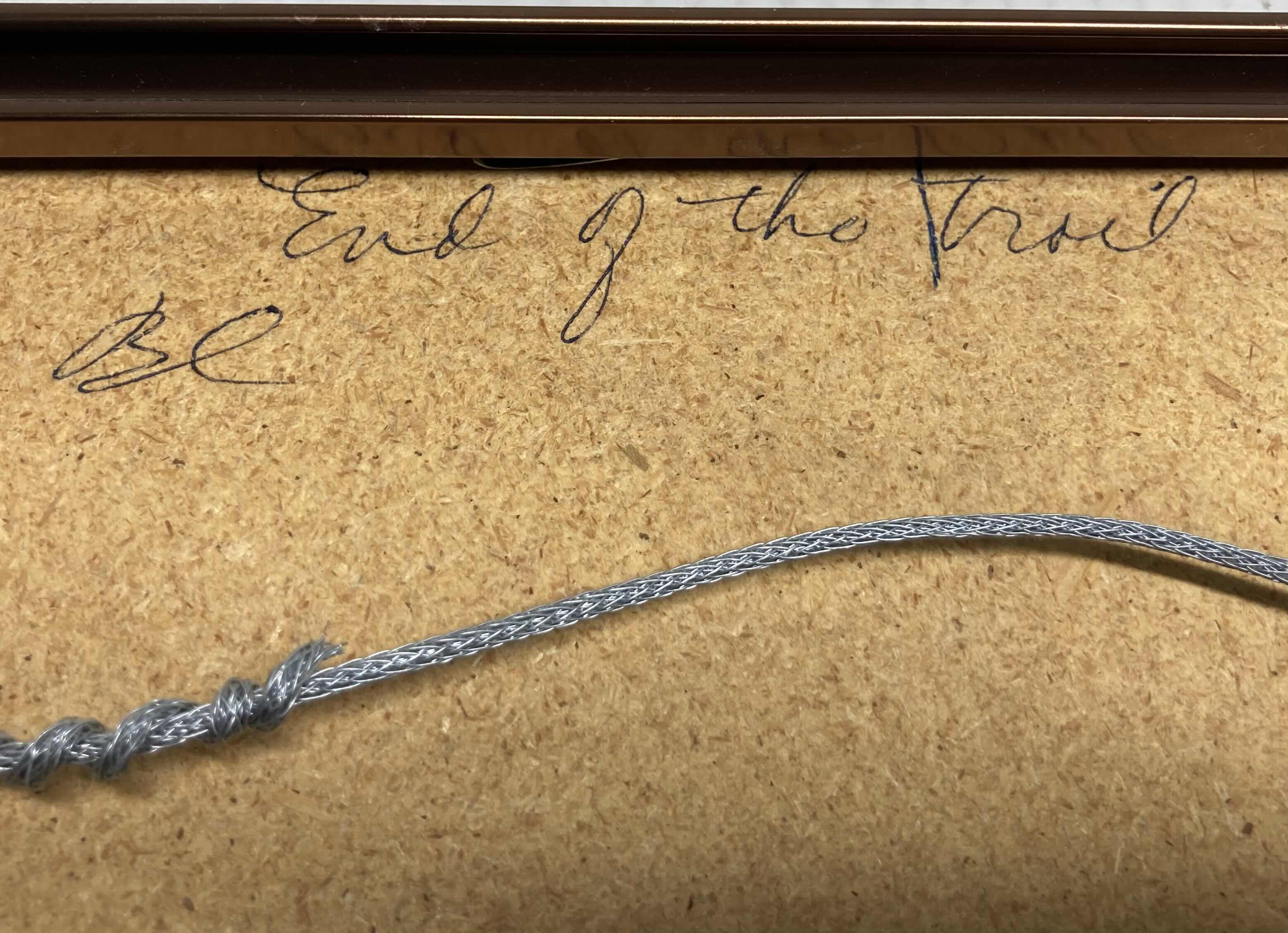 Photo 1 of END OF THE TRAIL NATIVE AMERICAN SAND PAINTING BY S. THOMAS 12” X 12”