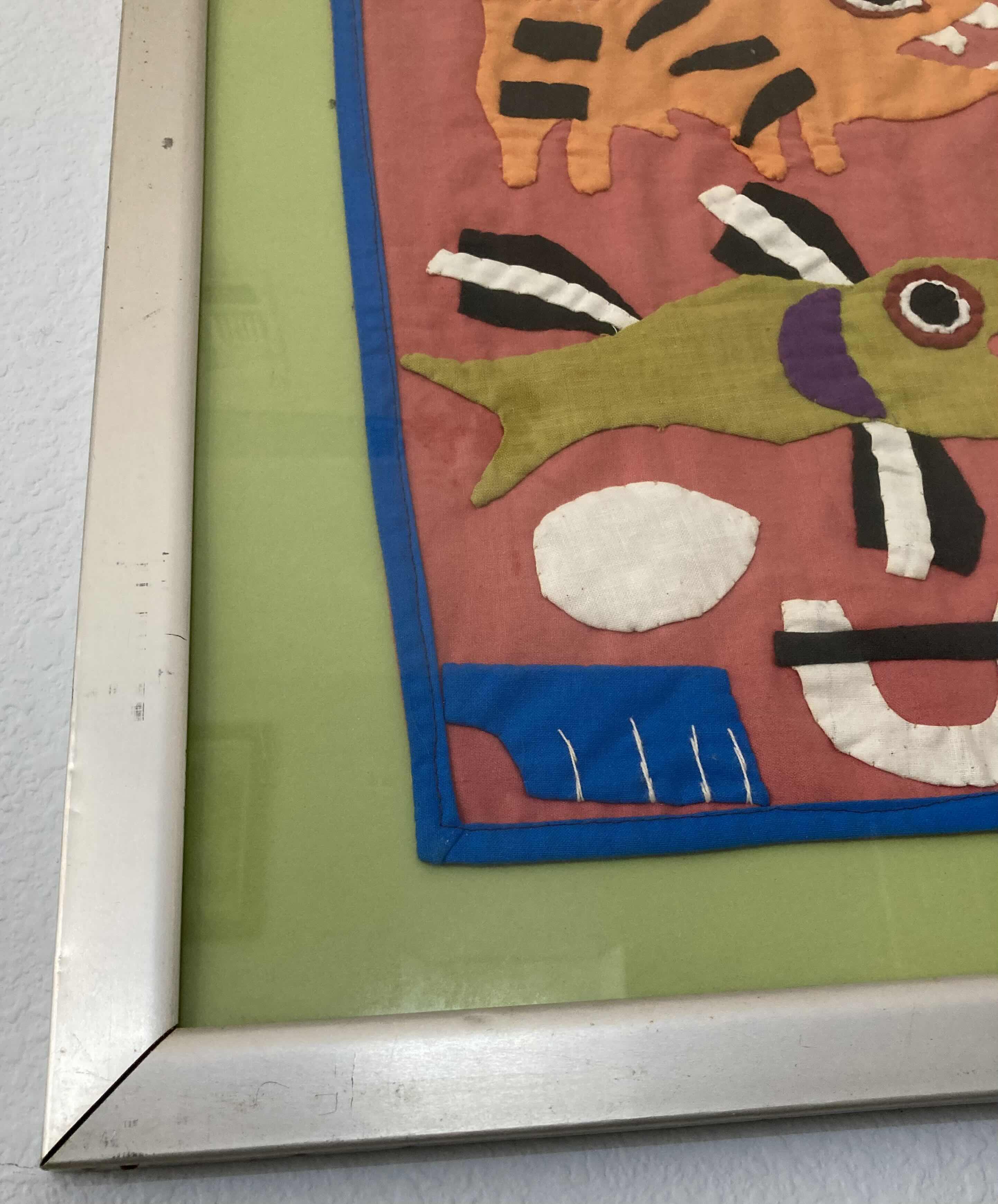 Photo 1 of ANIMAL QUILTED FRAMED ART 15” X 56.5”