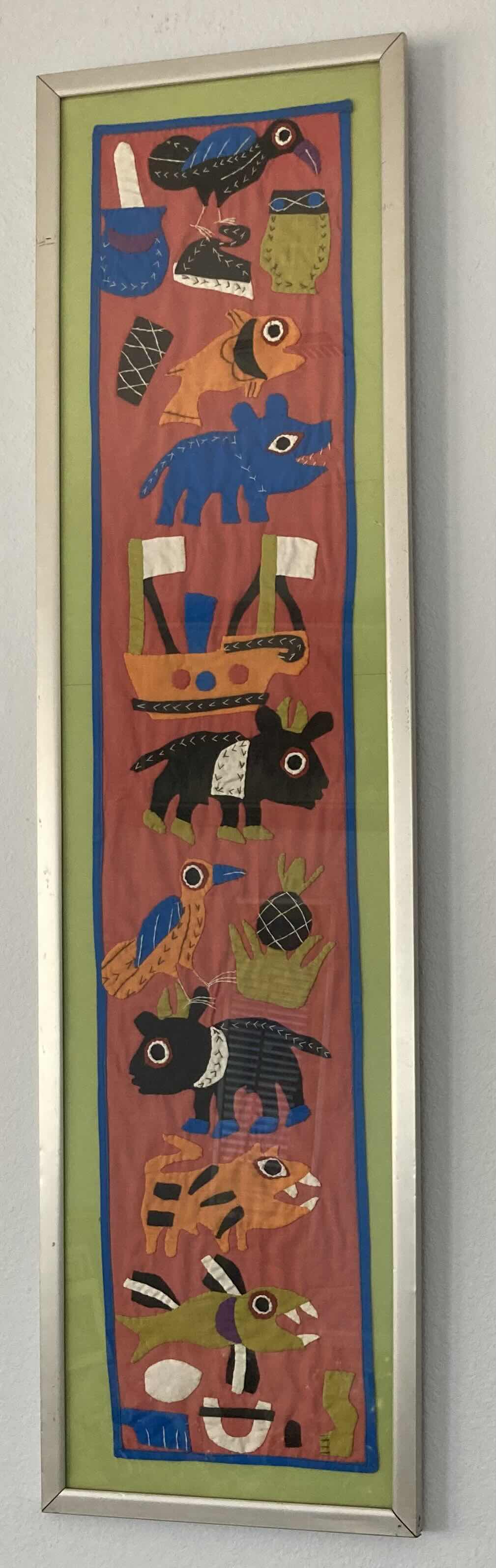 Photo 1 of ANIMAL QUILTED FRAMED ART 15” X 56.5”