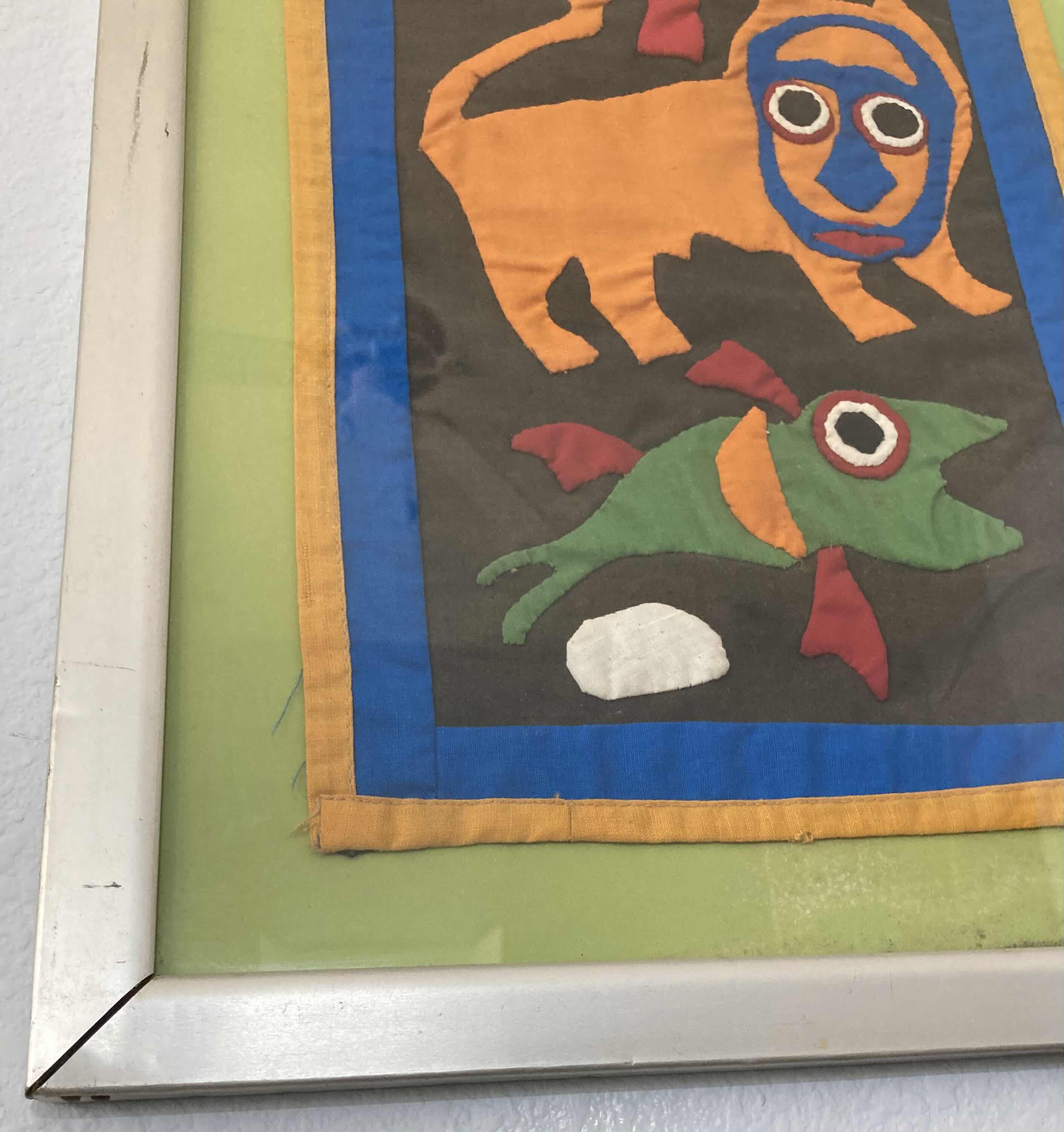 Photo 1 of ANIMAL QUILTED FRAMED ART 15” X 60.5”