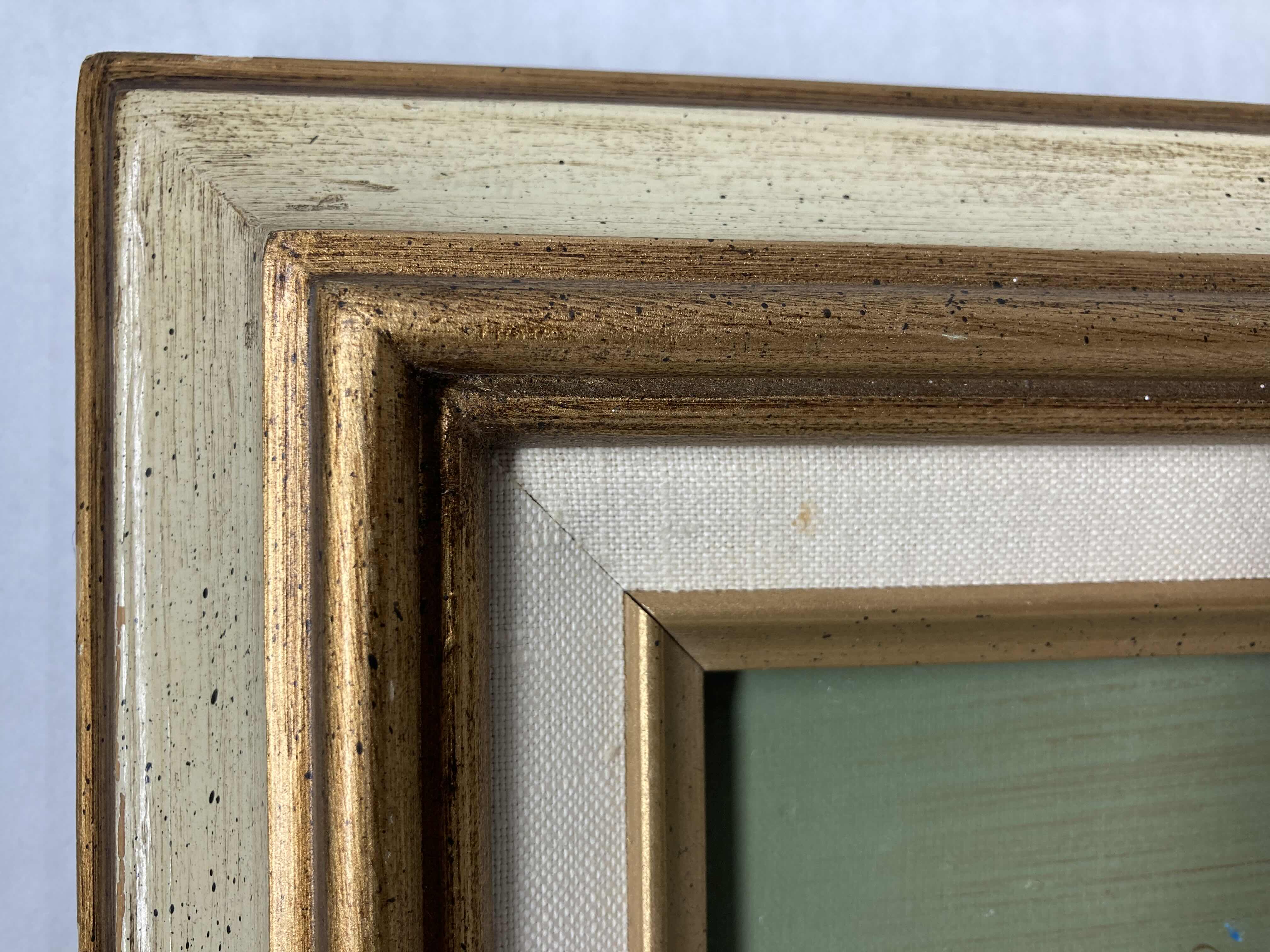 Photo 1 of BOUQUET OF FLOWERS PAINTING FRAMED ARTWORK SIGNED BY ARTIST 12.25” X 14.5”