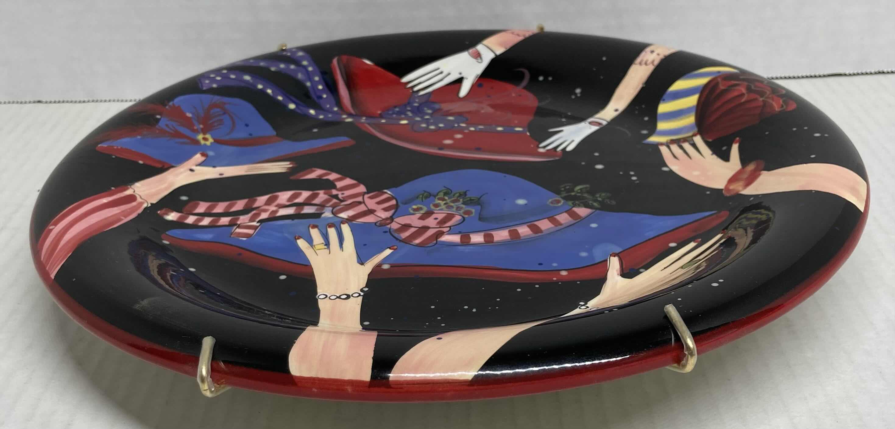 Photo 3 of SUSAN WINGET LADIES IN RED PLATE DECORATION 11”