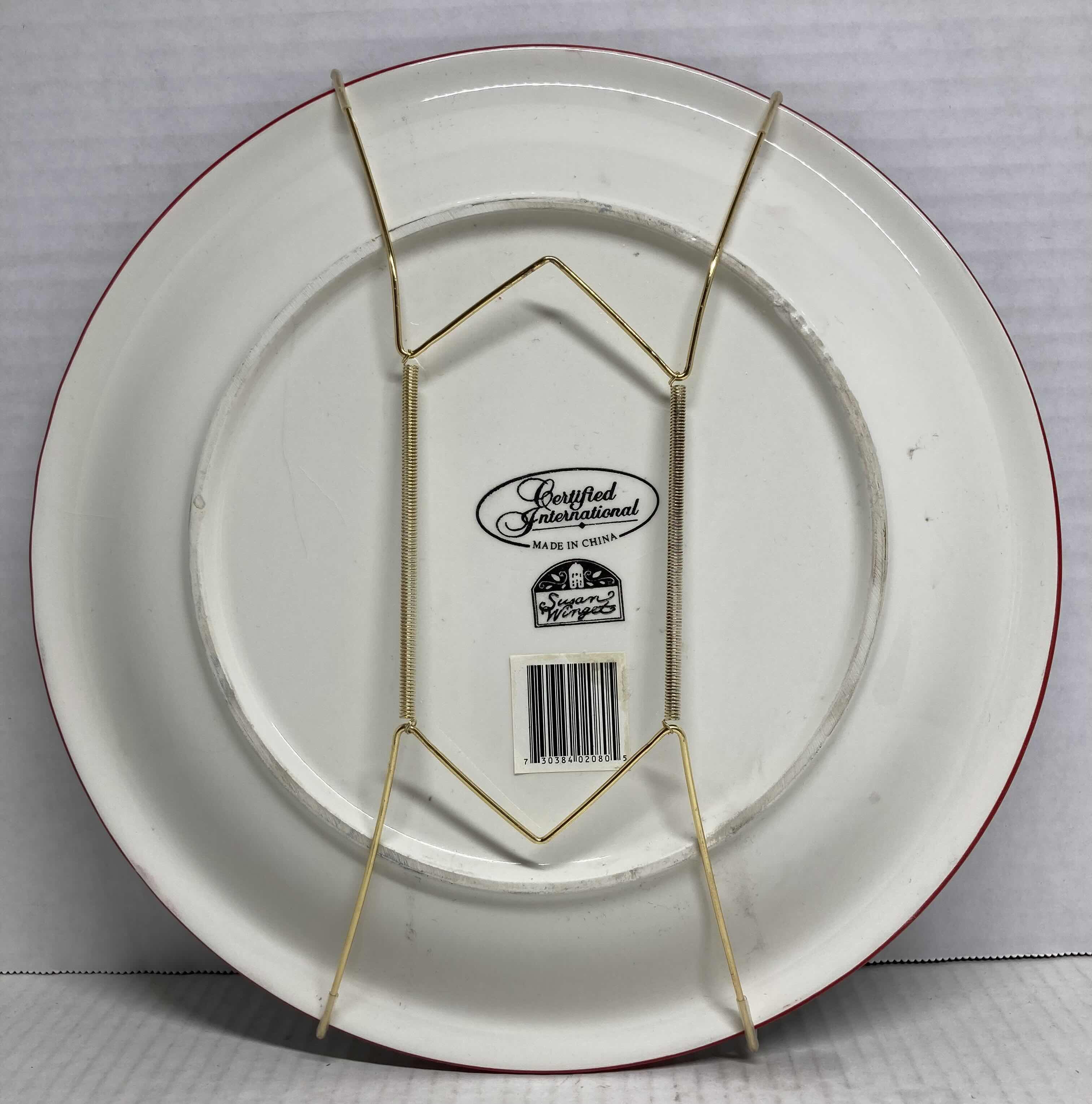 Photo 1 of SUSAN WINGET LADIES IN RED PLATE DECORATION 11”