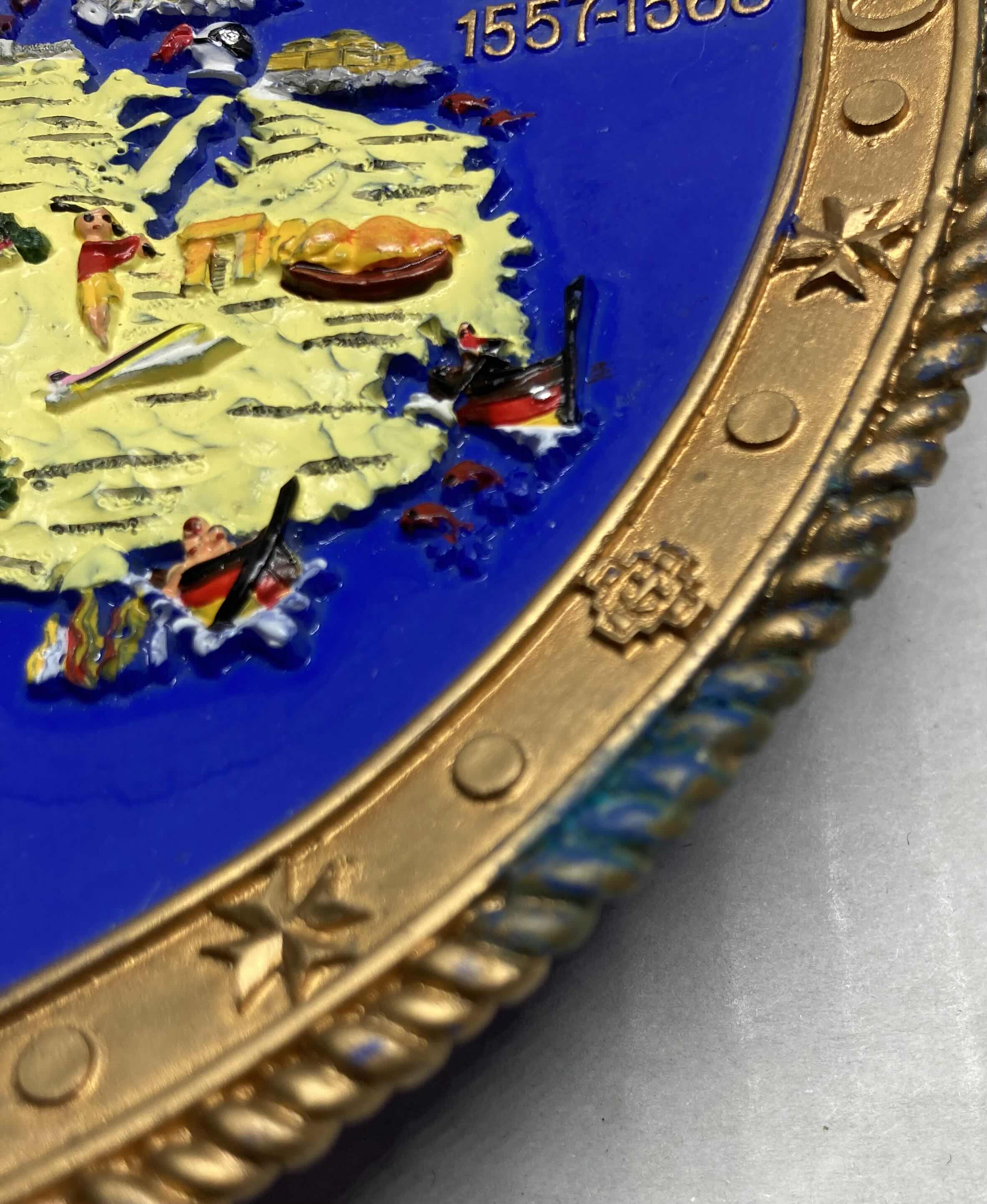 Photo 1 of MALTA HANGING CERAMIC PLATE SOUVENIR 7”