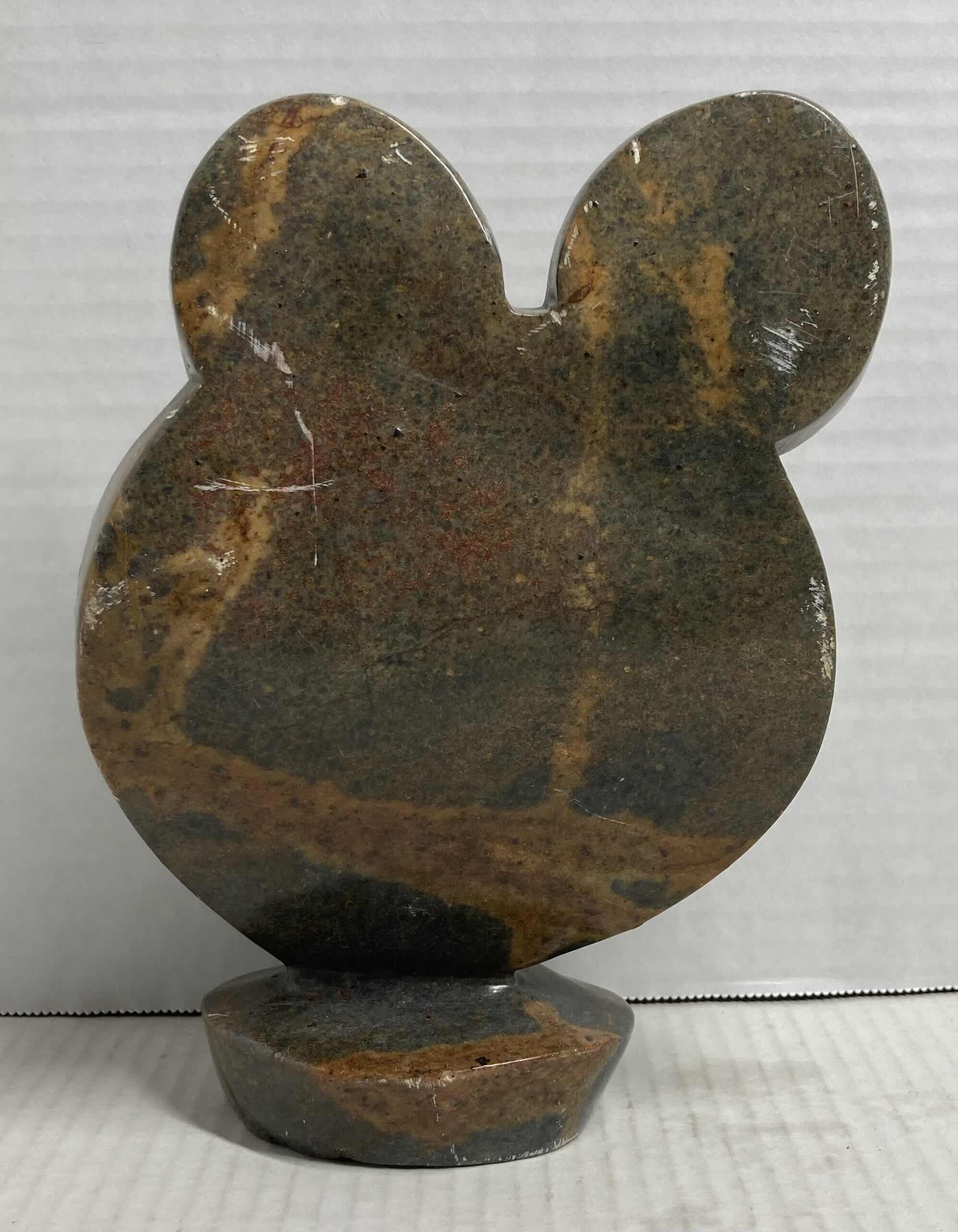 Photo 1 of PARENTS & CHILD HAND CARVED STONE SCULPTURE H8”