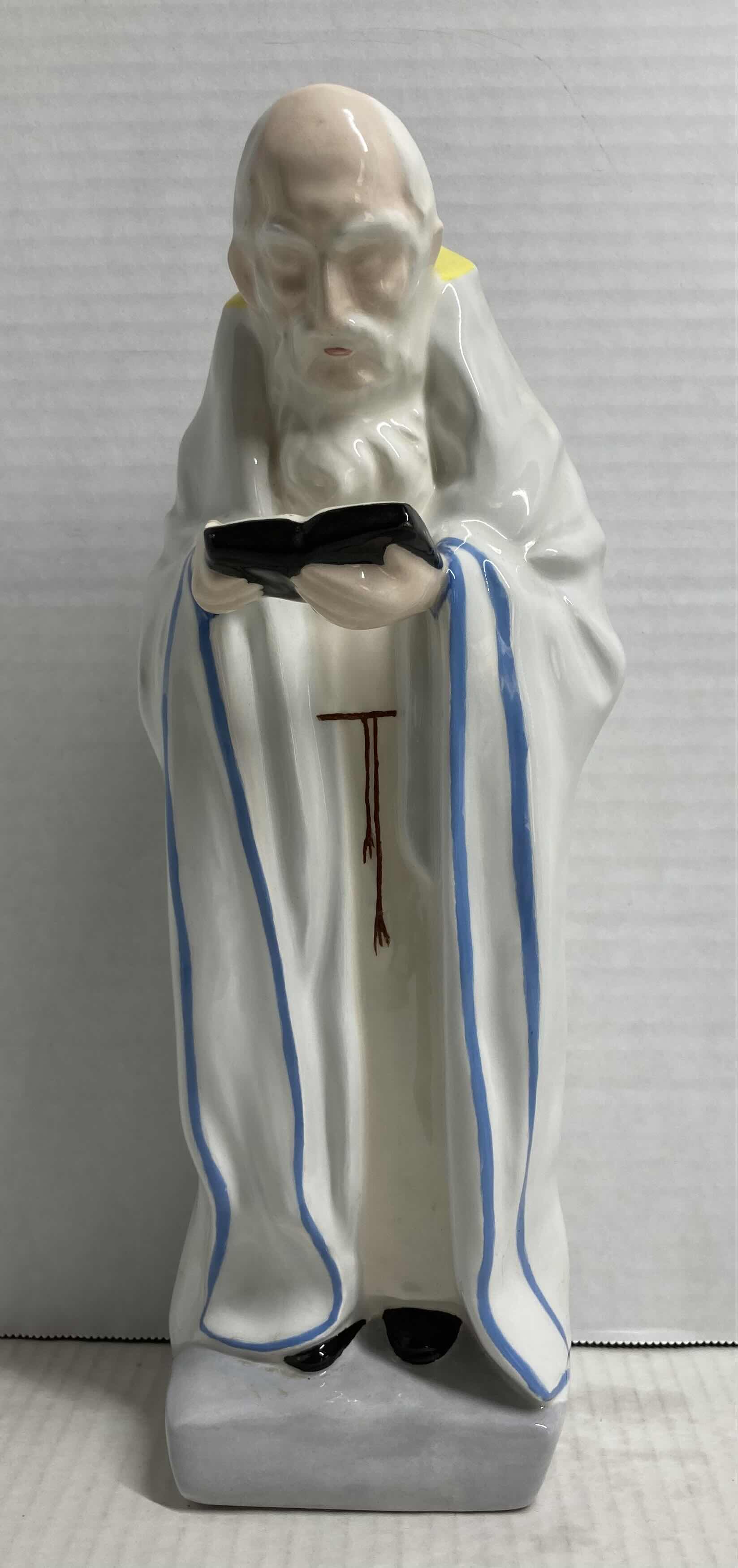 Photo 1 of ISRAELI CHASIDIC MAN CERAMIC FIGURINE 1998 BY ARTIST CHAIM H13”