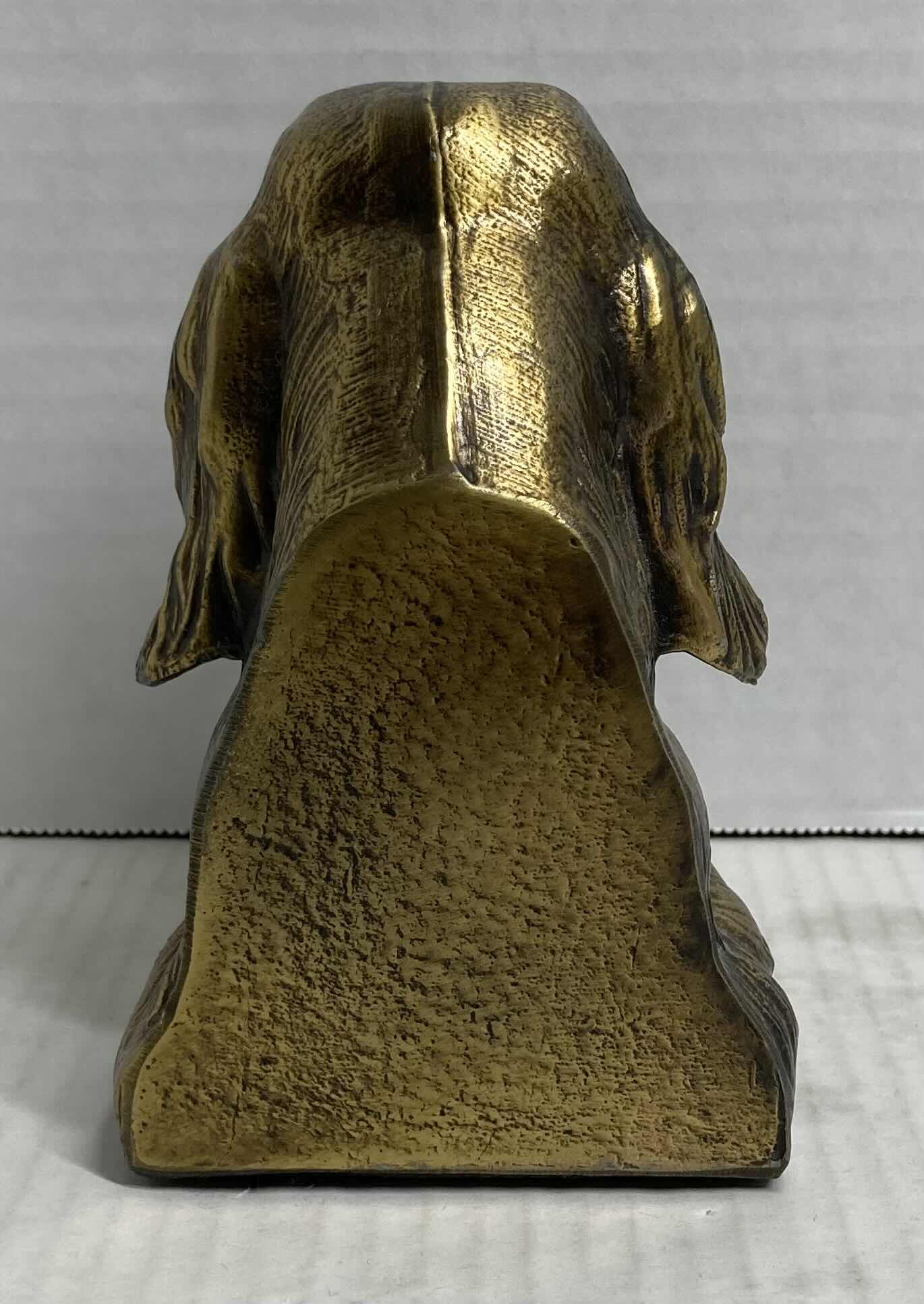 Photo 1 of BRASS BEAGLE DOG VINTAGE BOOKEND PAPERWEIGHT 5.5” X 3.5” H5.5”