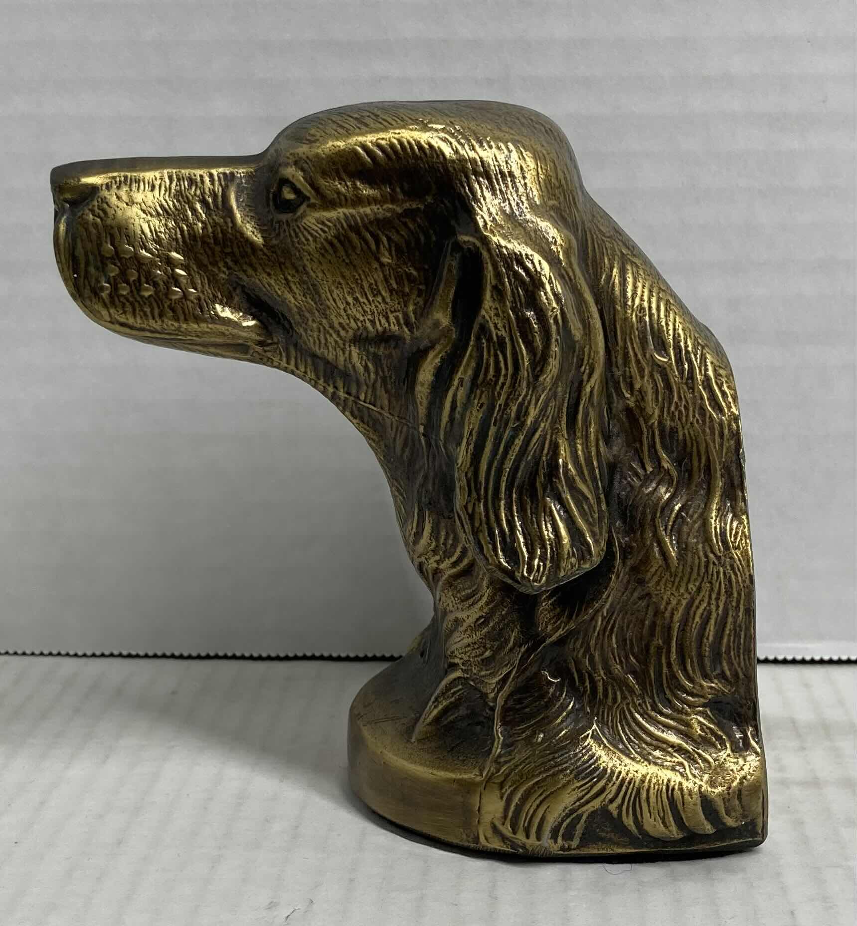 Photo 1 of BRASS BEAGLE DOG VINTAGE BOOKEND PAPERWEIGHT 5.5” X 3.5” H5.5”