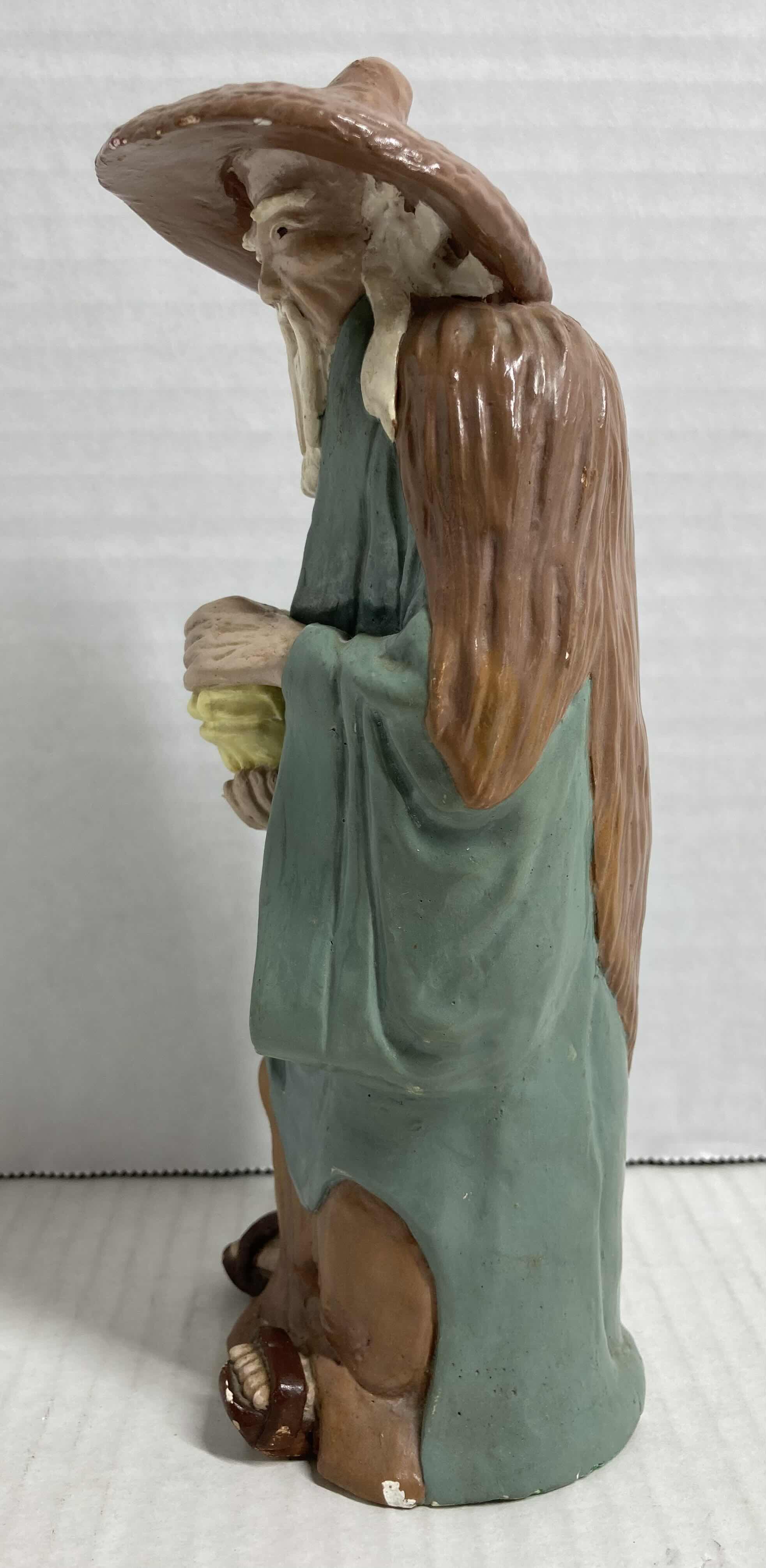 Photo 1 of CHINESE MUDMAN VINTAGE CERAMIC FIGURINE H8”