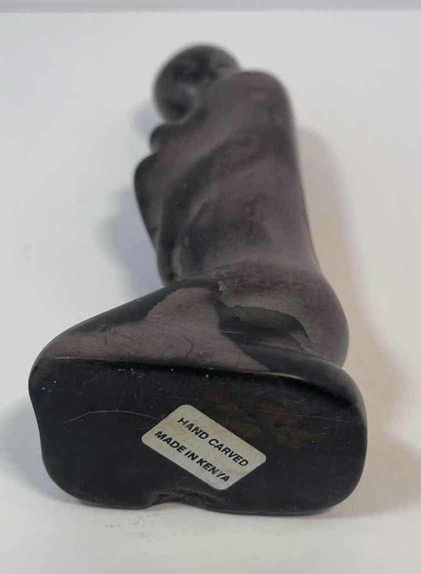 Photo 1 of MOTHER & CHILD AFRICAN SOAPSTONE SCULPTURE HAND CARVED MADE IN KENYA H6”