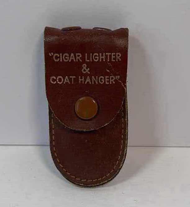 Photo 1 of CIGAR LIGHTER AND COAT HANGER VINTAGE NOVELTY H2.25”
