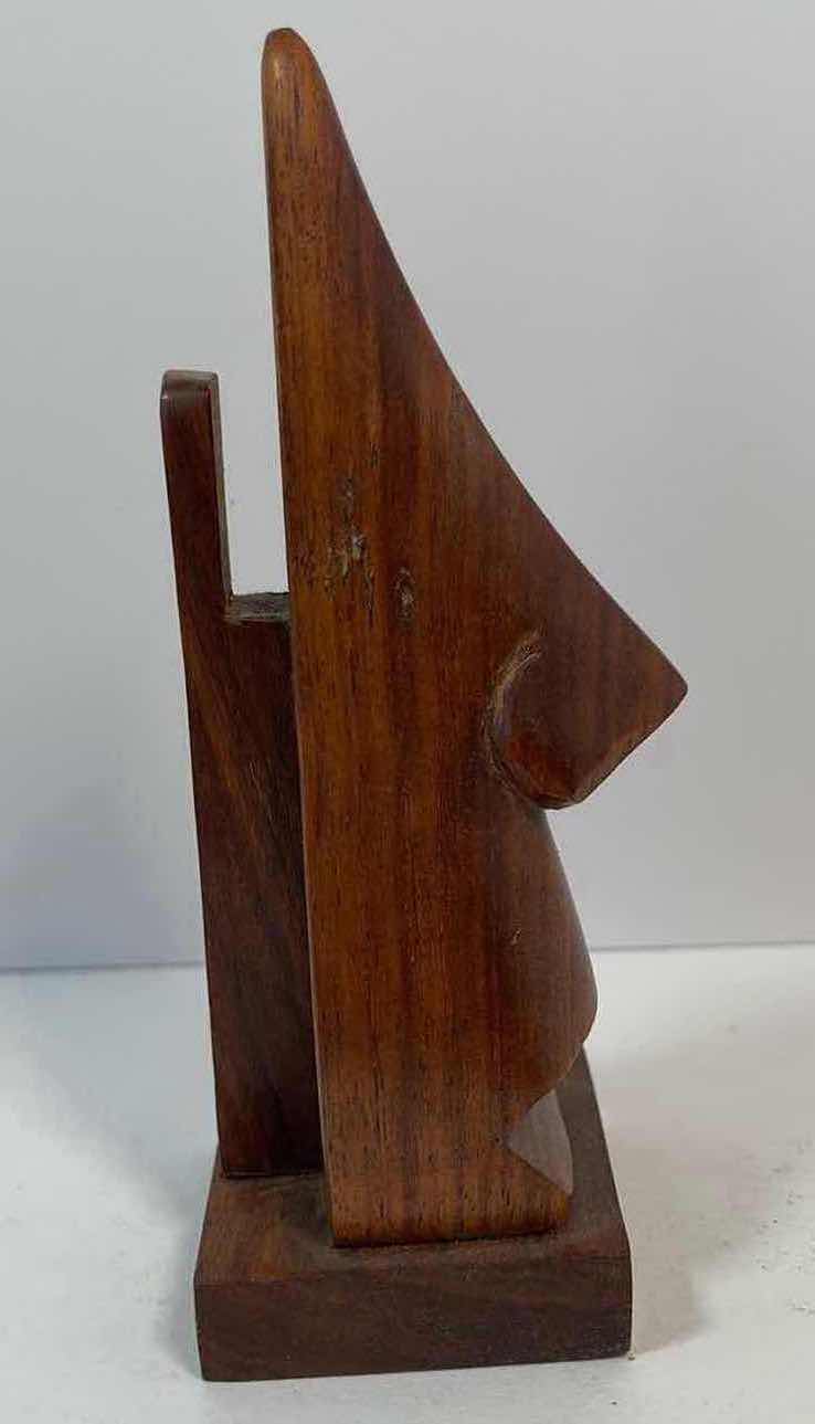 Photo 2 of VINTAGE CARVED WOODEN NOSE EYE GLASSES HOLDER H6”