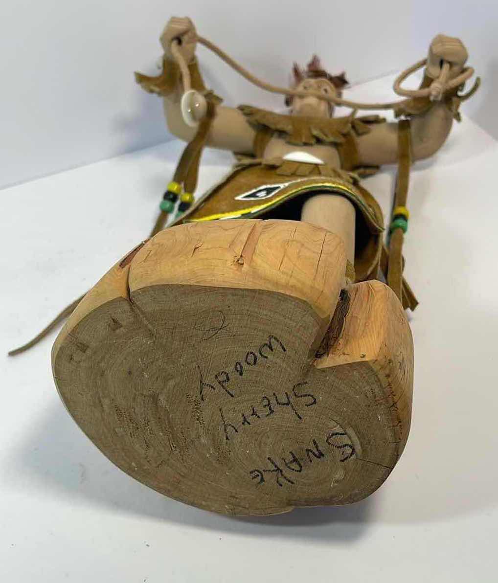 Photo 1 of HANDMADE SNAKE FIGURE BY SHERRY WOODY KACHINA H13” 
