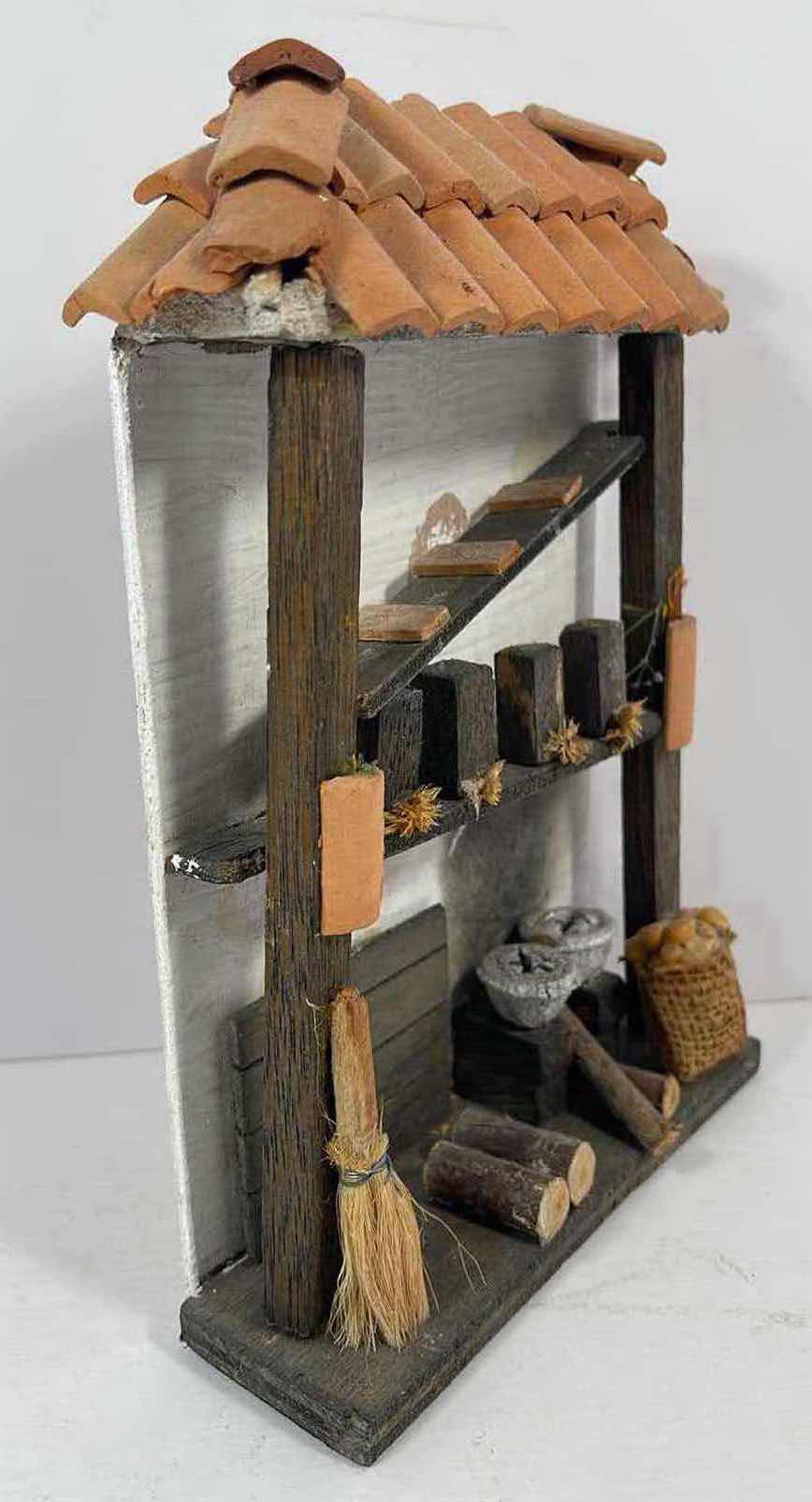 Photo 1 of HAND MADE VINTAGE WALL HANG TABLE DISPLAY H8.5”