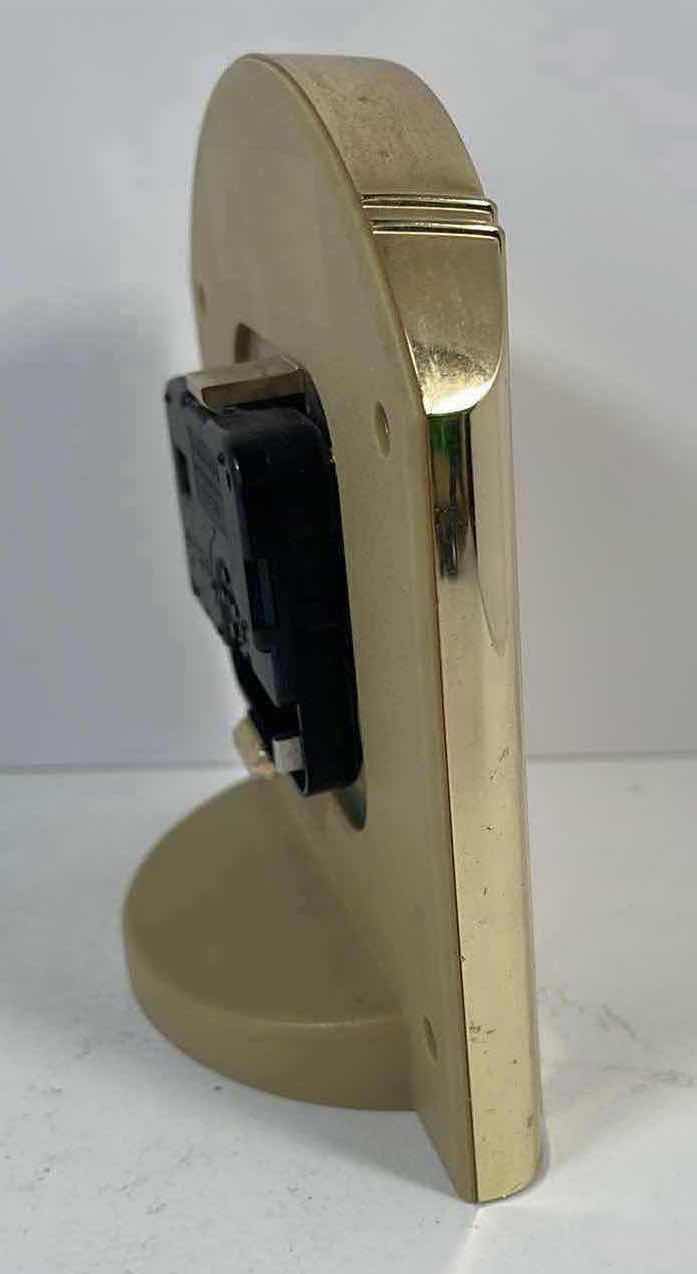 Photo 4 of SEIKO QUARTZ GOLD TONED TABLE CLOCK H6”