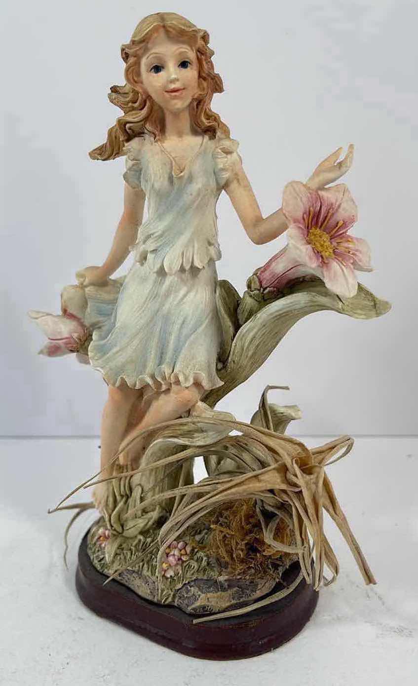 Photo 1 of RESIN WOODLAND FLOWER FAIRY FIGURINE FLOWER GROWTH POT