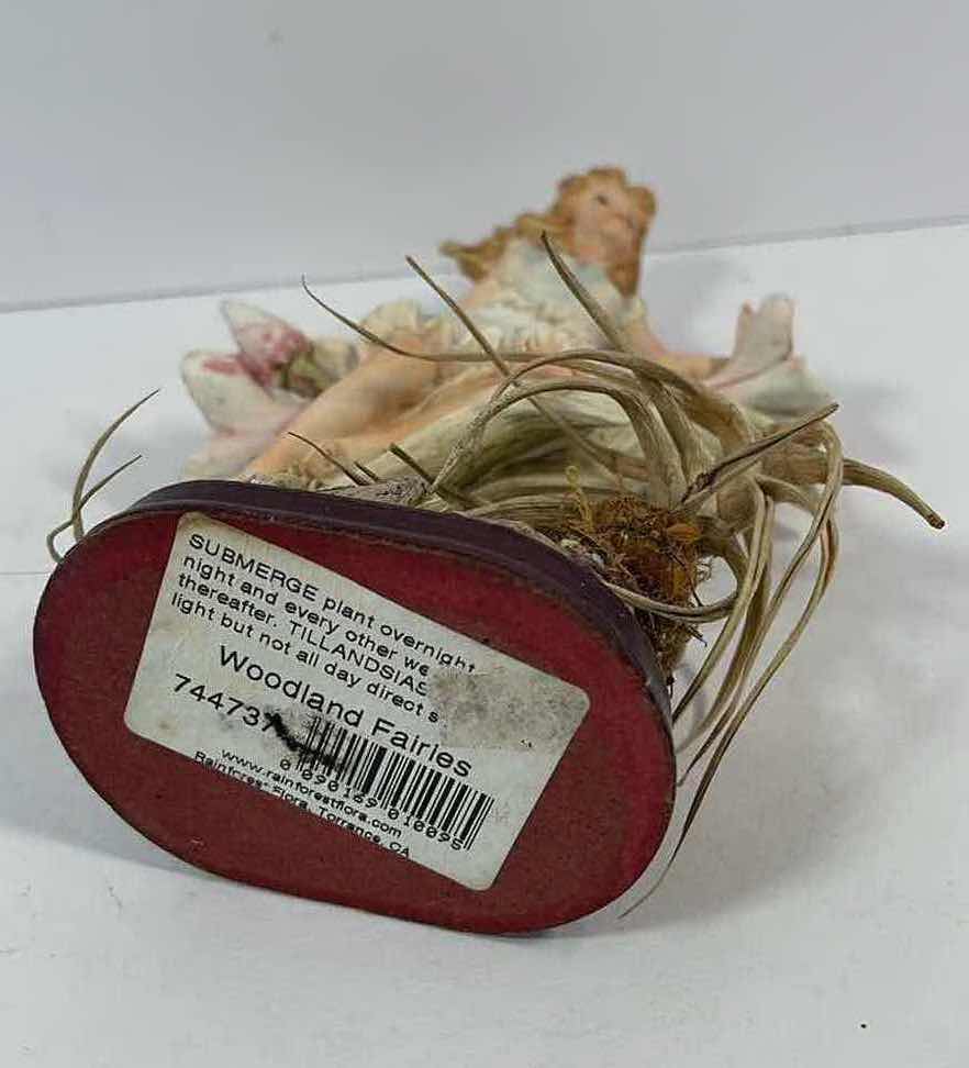 Photo 3 of RESIN WOODLAND FLOWER FAIRY FIGURINE FLOWER GROWTH POT