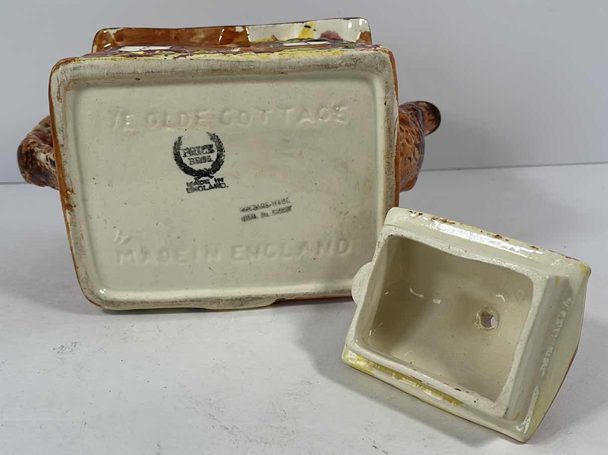 Photo 4 of PRICE BROS YE OLD COTTAGE TEAPOT CERAMIC MADE IN ENGLAND H5.5”