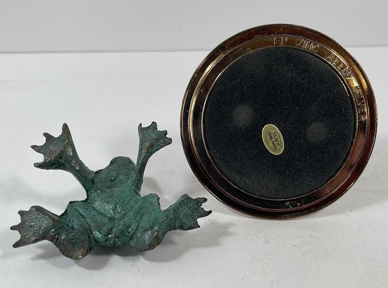 Photo 1 of DECORATIVE METAL FIGURINES DANCER & LUCKY FROG