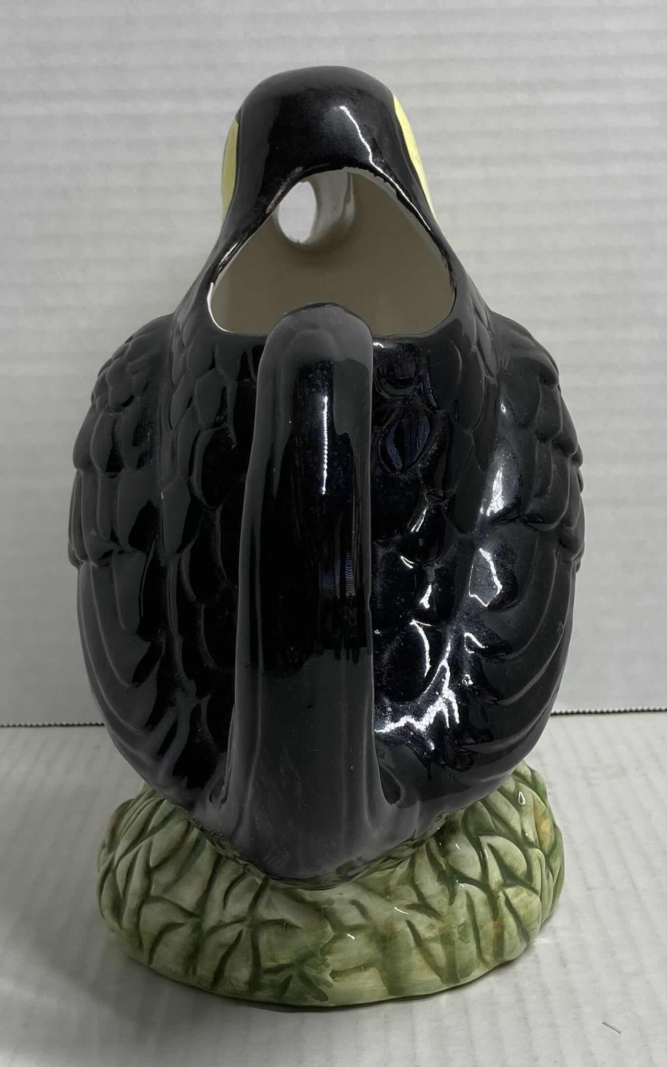 Photo 1 of TROPICAL TOUCAN CERAMIC PITCHER 6” X 10” H9”