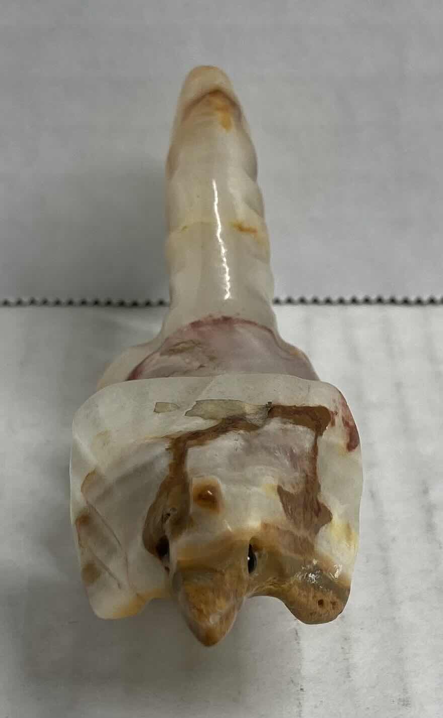 Photo 1 of ANIMAL HAND CARVED MARBLE ONYX FIGURINE