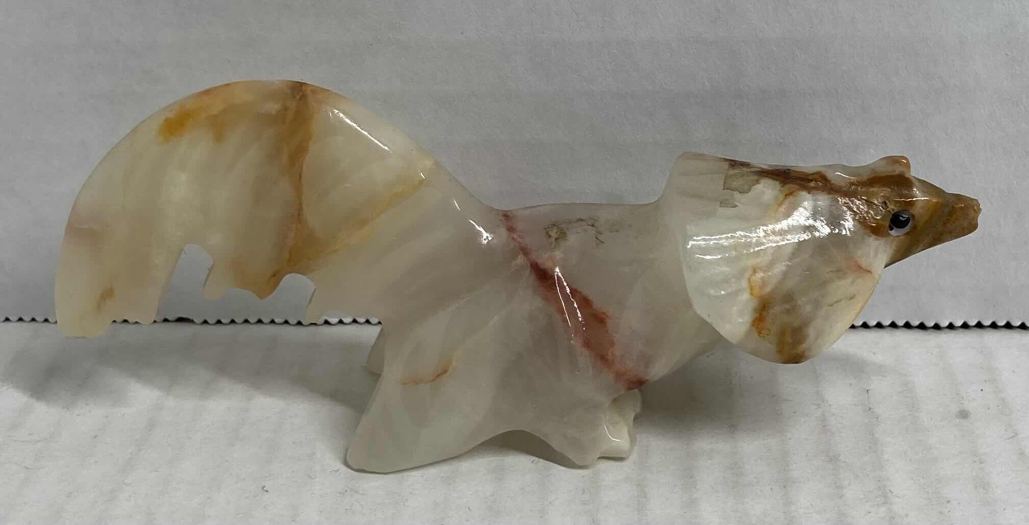 Photo 1 of ANIMAL HAND CARVED MARBLE ONYX FIGURINE