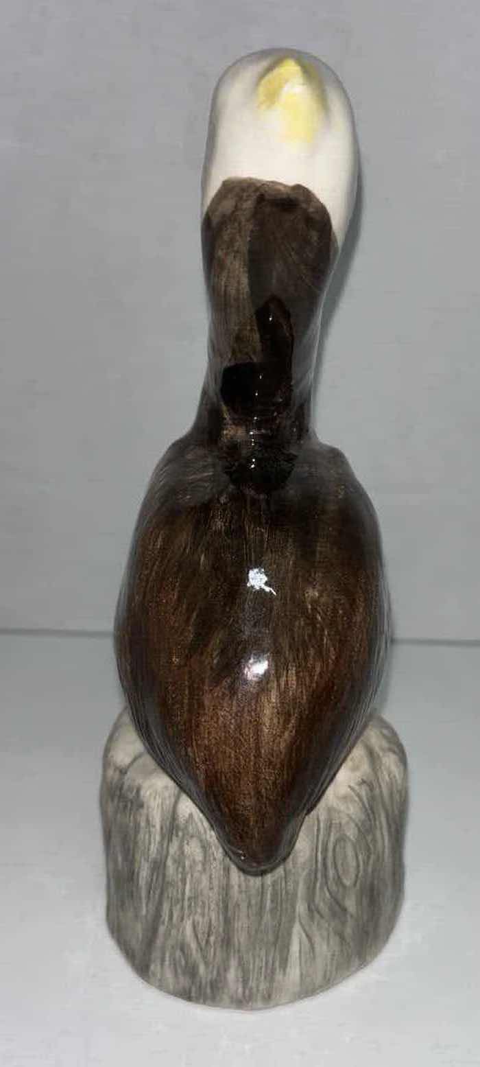 Photo 3 of VINTAGE GLAZED CERAMIC 9” PELICAN STATUE