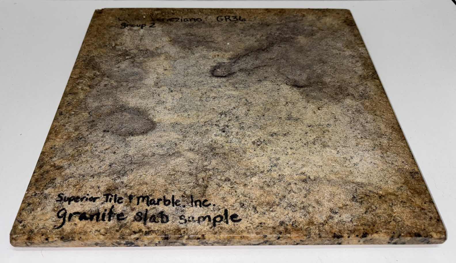 Photo 1 of GRANITE SLAB SAMPLE TILE 12” X 12” H.75”