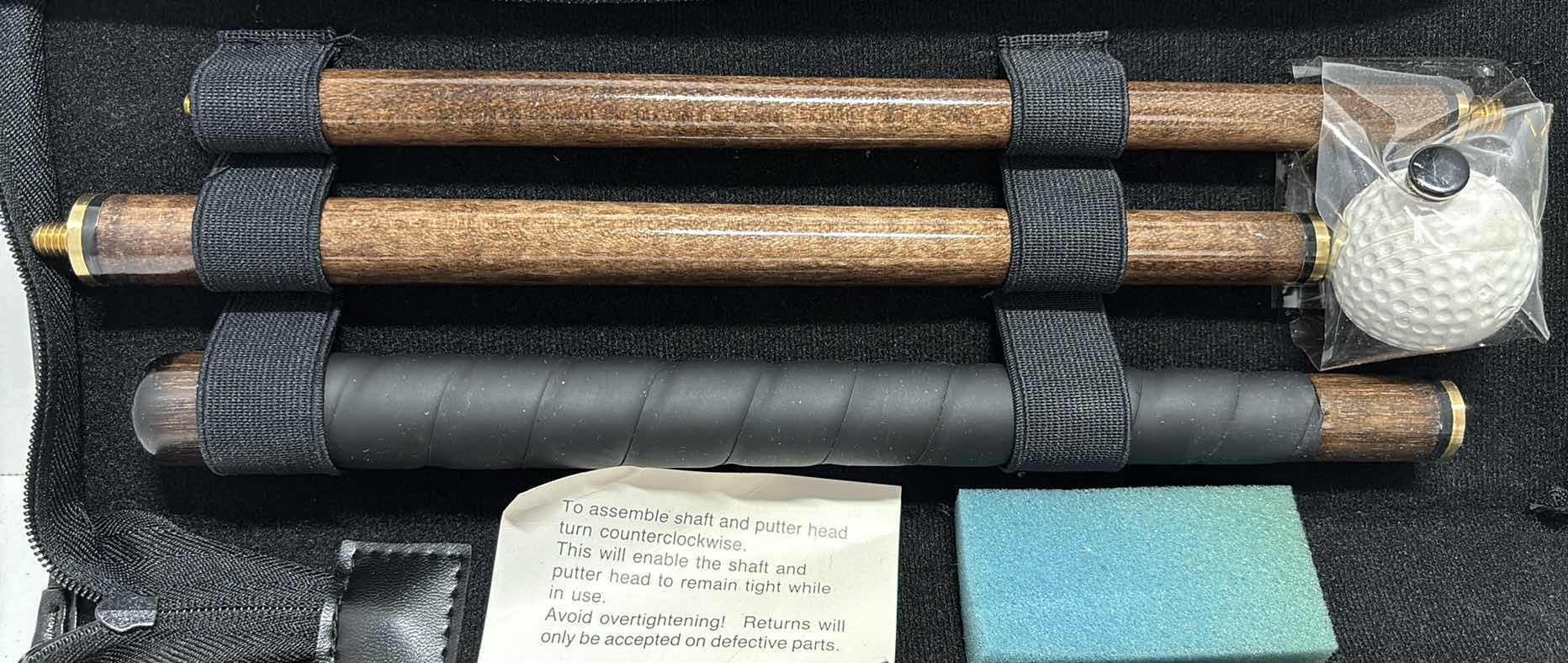 Photo 1 of TRAVEL GOLF PUTTER IN ZIPPERED CARRY CASE