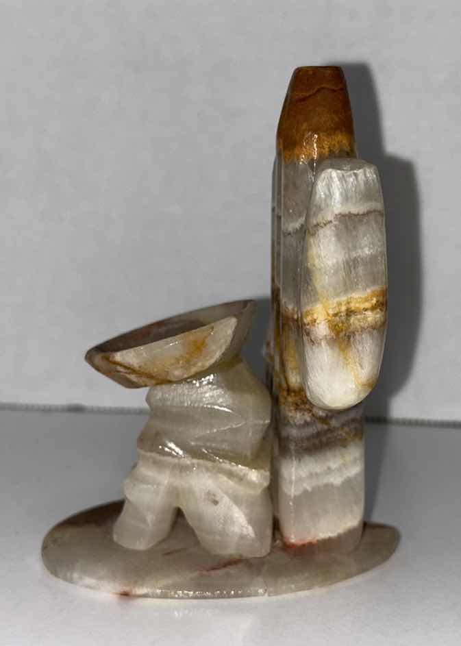 Photo 1 of CARVED STONE FIGURINES (TALLEST 4.25”)