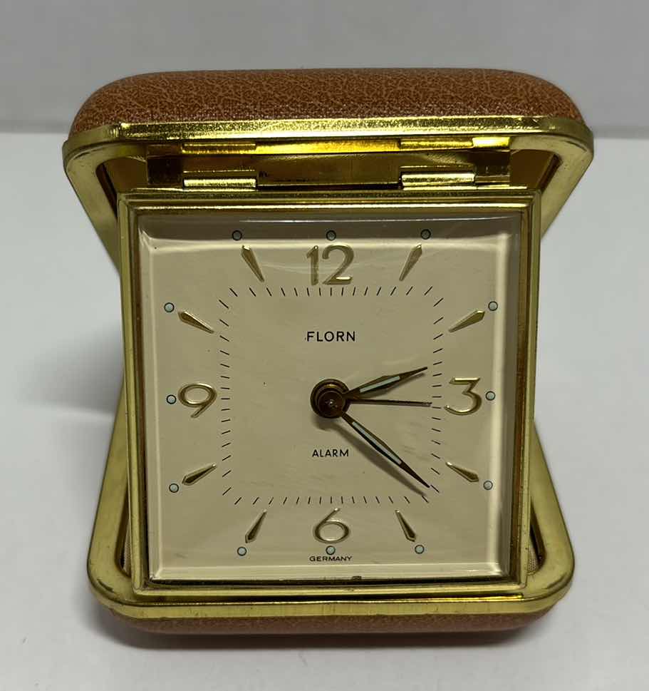 Photo 1 of VINTAGE FLORN TRAVEL ALARM CLOCK, GERMANY