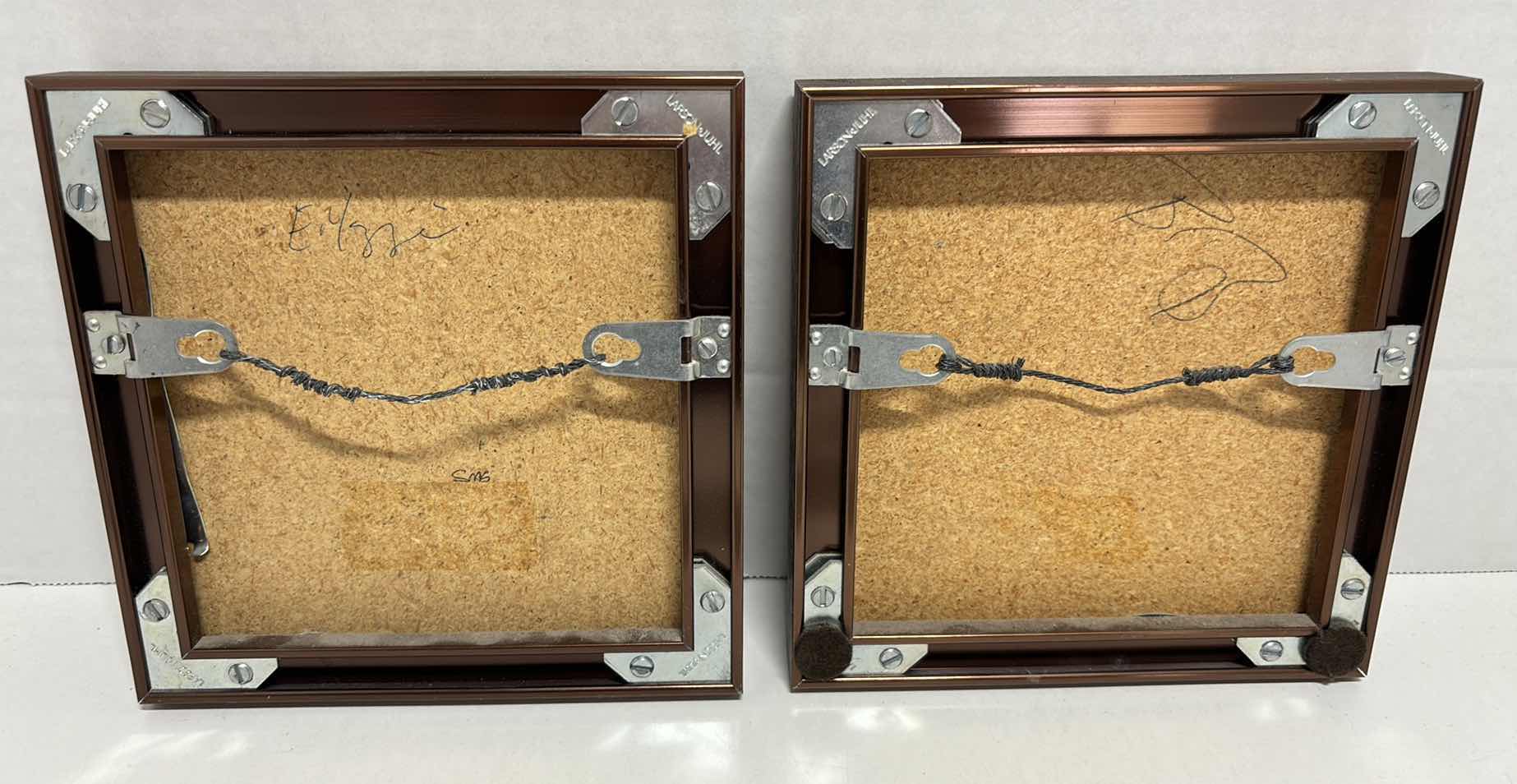 Photo 1 of VINTAGE NAVAJO YEI FIGURE SAND PAINTINGS 6.25” X 6.25” (2)