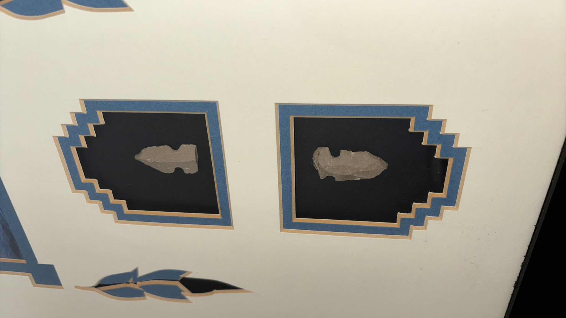 Photo 2 of NATIVE AMERICAN FRAMED ART W REAL ARROWHEADS