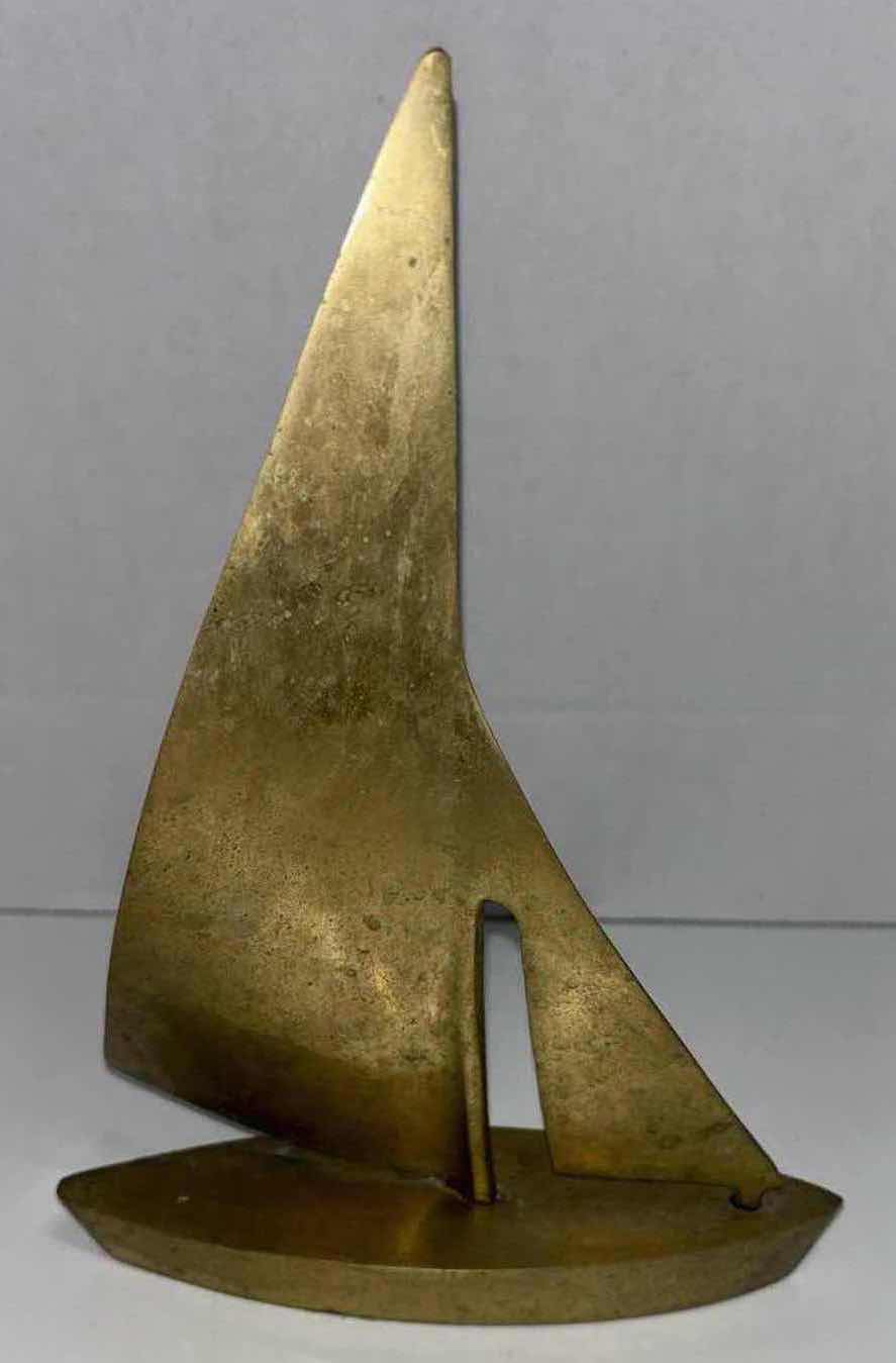 Photo 1 of BRASS SAILBOAT 7” X 9.25”