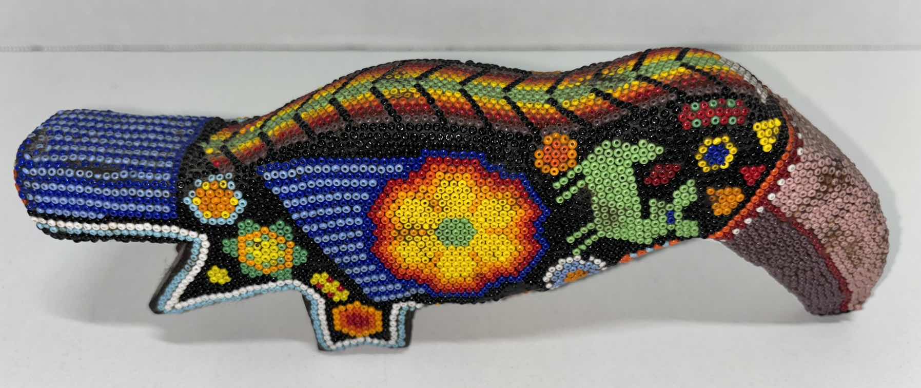 Photo 7 of MEXICAN FOLK ART HUICHOL TOUCAN, TURTLES & GECKO