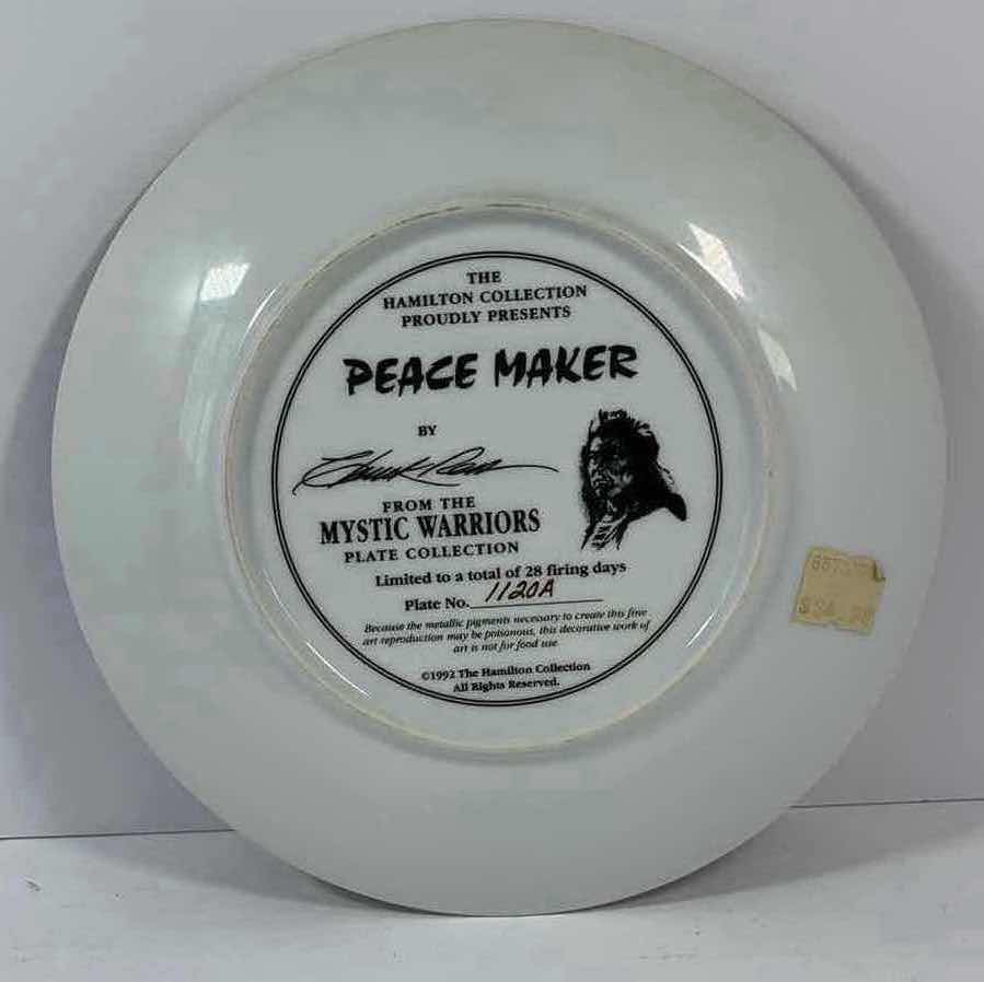 Photo 1 of THE HAMILTON COLLECTION PEACE MAKER H8.25” PLATE NO. 1120A