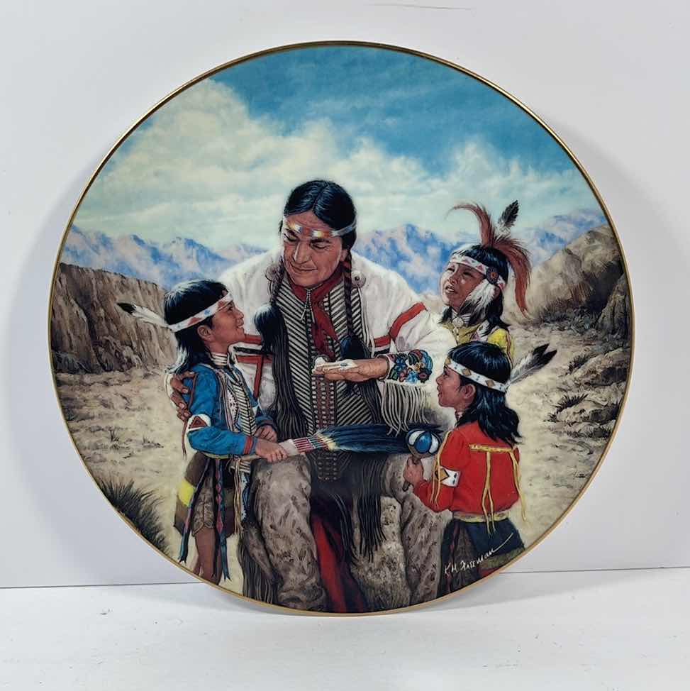 Photo 1 of THE HAMILTON COLLECTION THE STORY TELLER 8.5” PLATE NO. 47148B