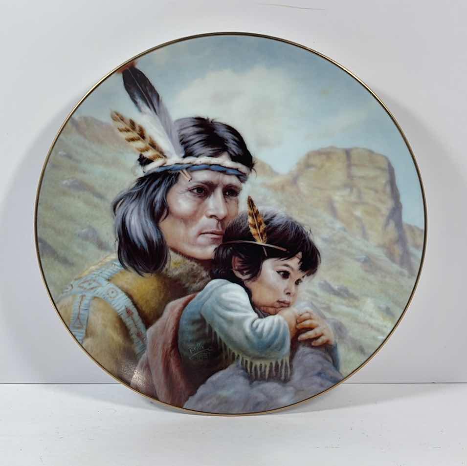 View 1 of THE KIOWA NATION BY PERILLOE 8.5” COLLECTOR PLATE NO. 1118A