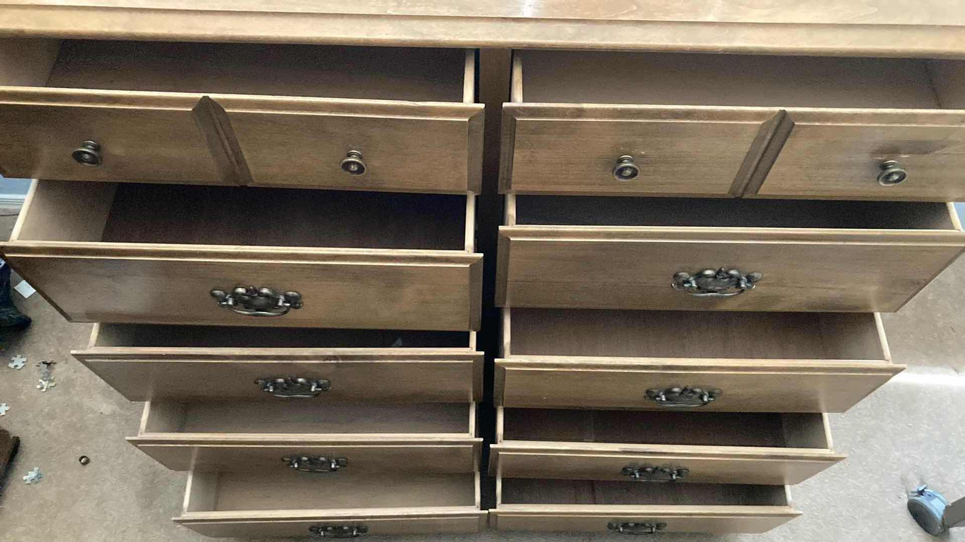 Photo 1 of WOOD 10 DRAWER DRESSER 44” X 18” H41.5”