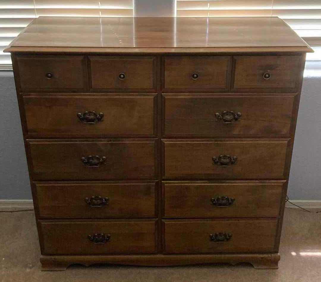 Photo 1 of WOOD 10 DRAWER DRESSER 44” X 18” H41.5”