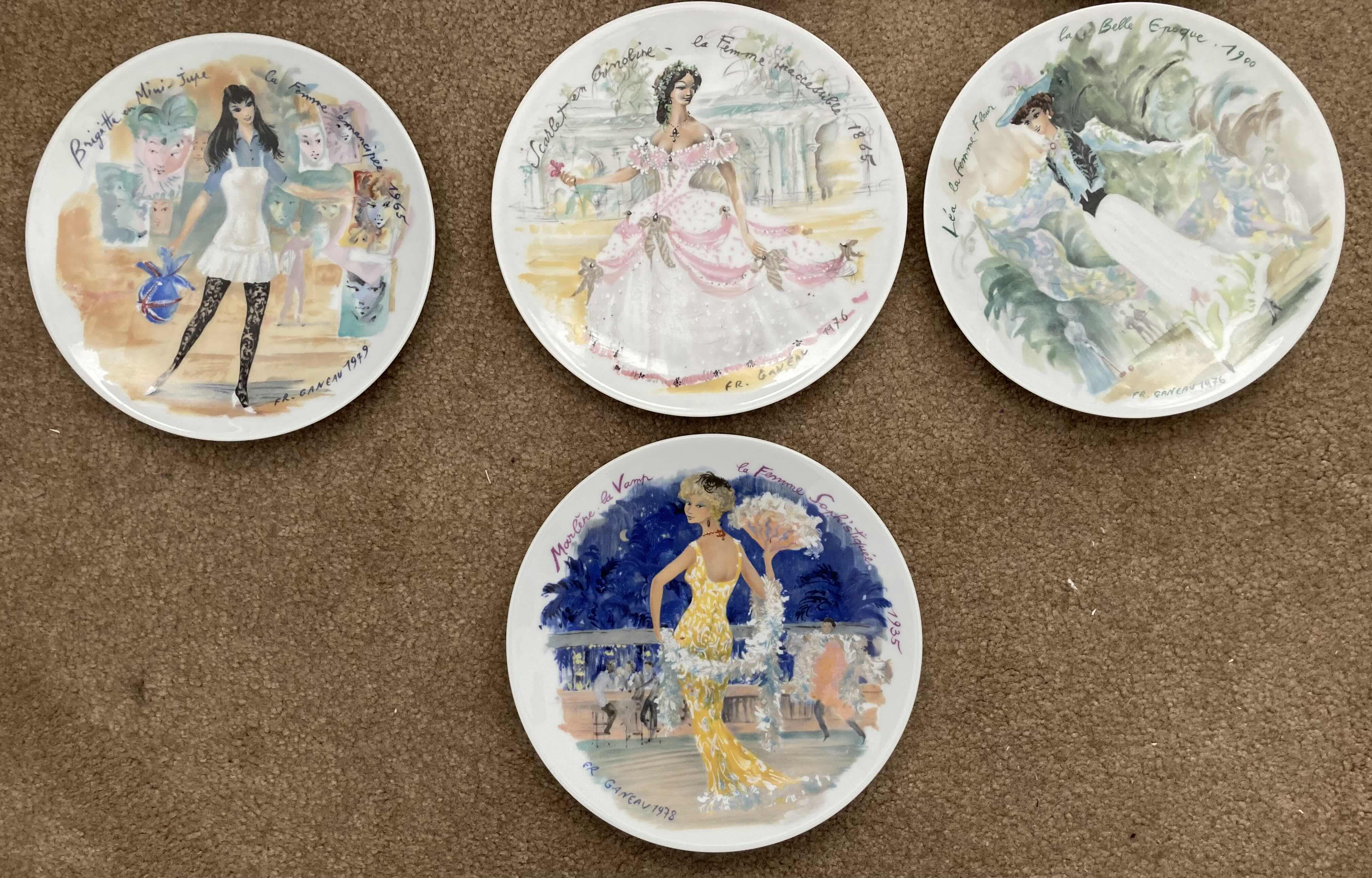 Photo 1 of HENRI D’ARCEAU.L & FILS LIMOGES-HAUTE VIENNE PREMIERE EDITION PORCELAIN PLATE SET OF 10 8.75”