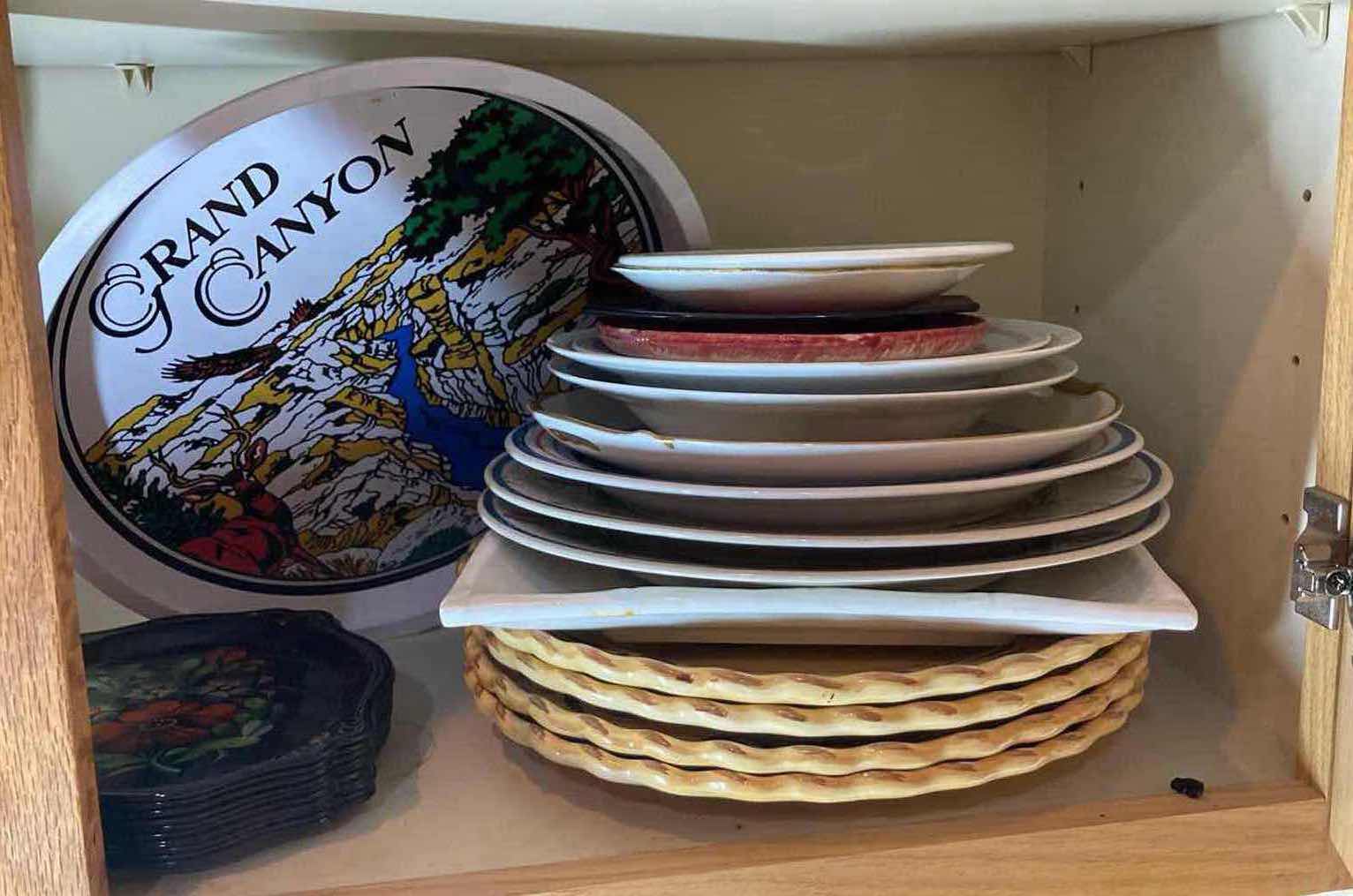 Photo 1 of CONTENTS OF CABINET- PLATES, BOWLS & SAUCERS