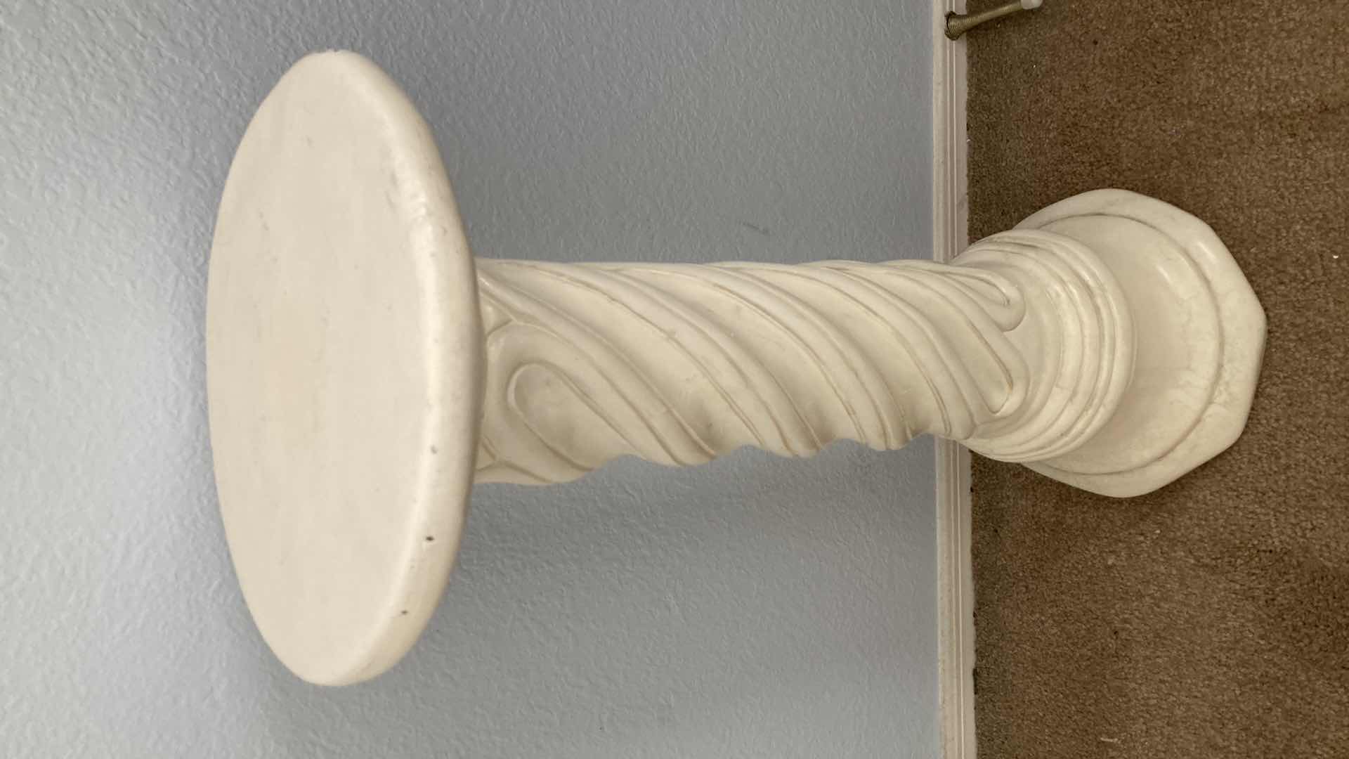 Photo 1 of SPIRAL DECORATIVE PILLAR STAND 10.7” X 27”